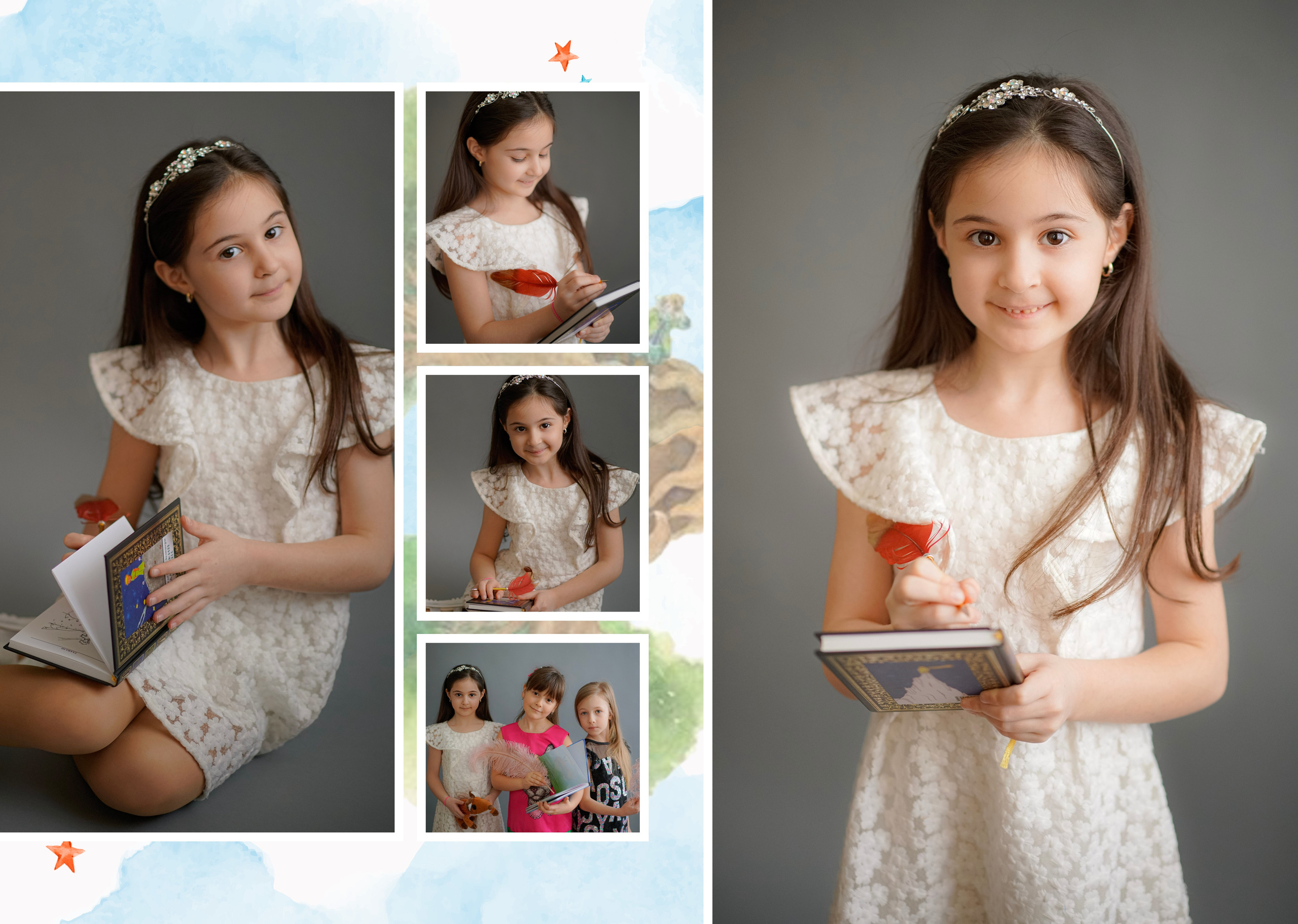 Персональные развороты и обложки «Маленький принц». Анна Белашова ВЫПУСКНЫЕ АЛЬБОМЫ, фото и видеосъёмка