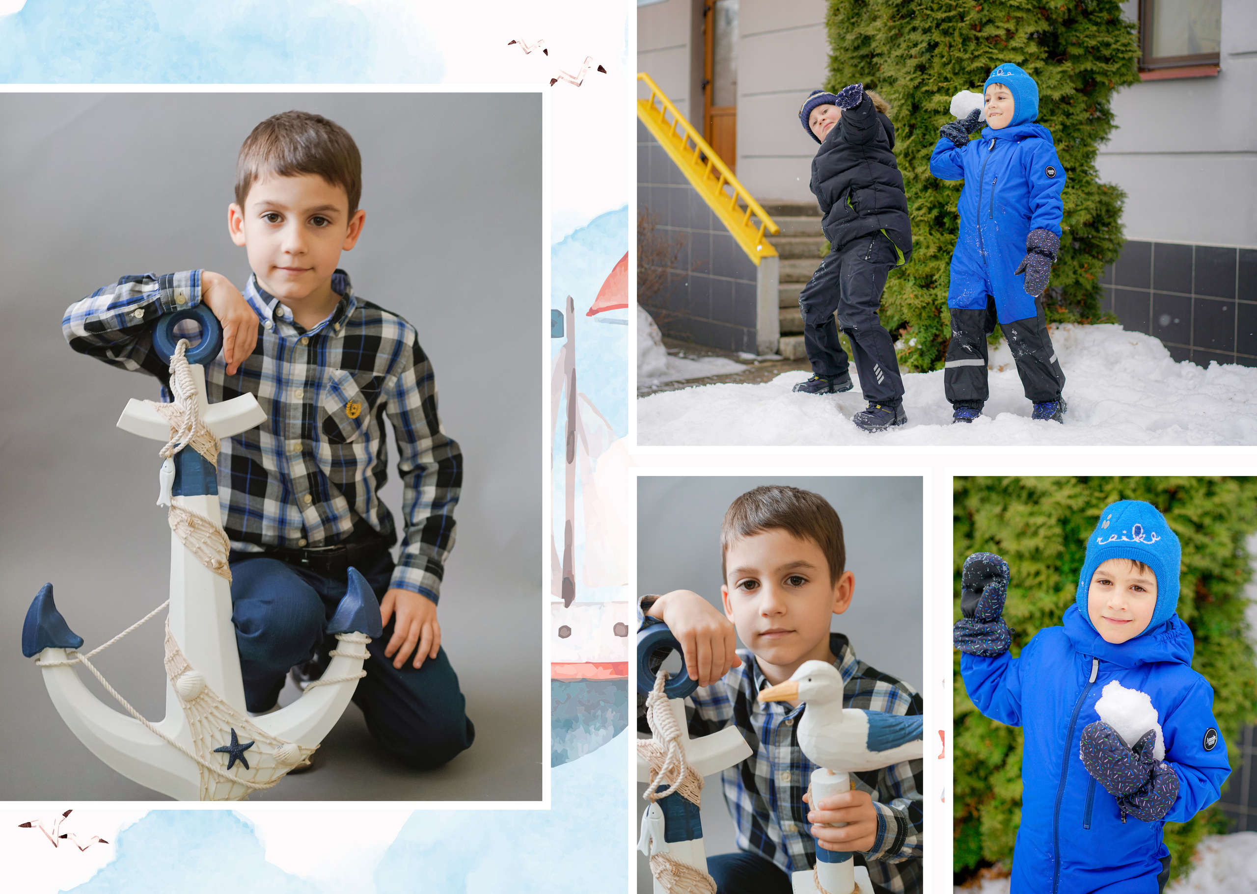 Персональные развороты и обложка дизайн «Кораблик». Анна Белашова ВЫПУСКНЫЕ АЛЬБОМЫ, фото и видеосъёмка