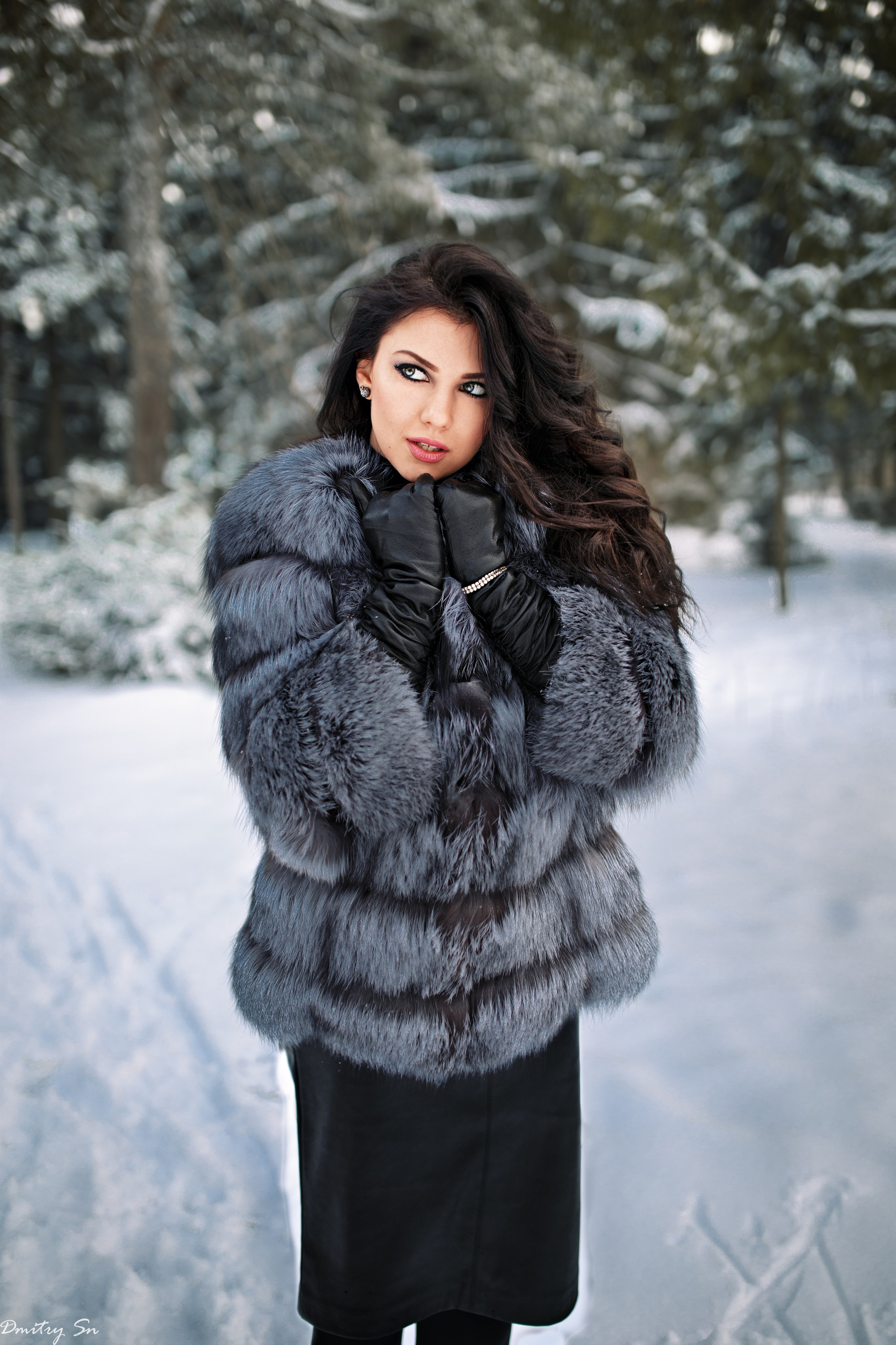 Зимняя съемка с Кристиной в парке для «себя»