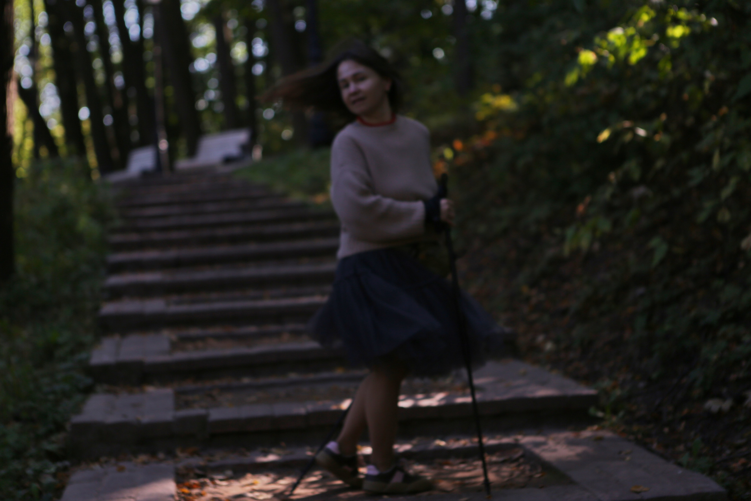 Скандинавская прогулка в Царицынском парке. Фотограф Антонина Гудкова