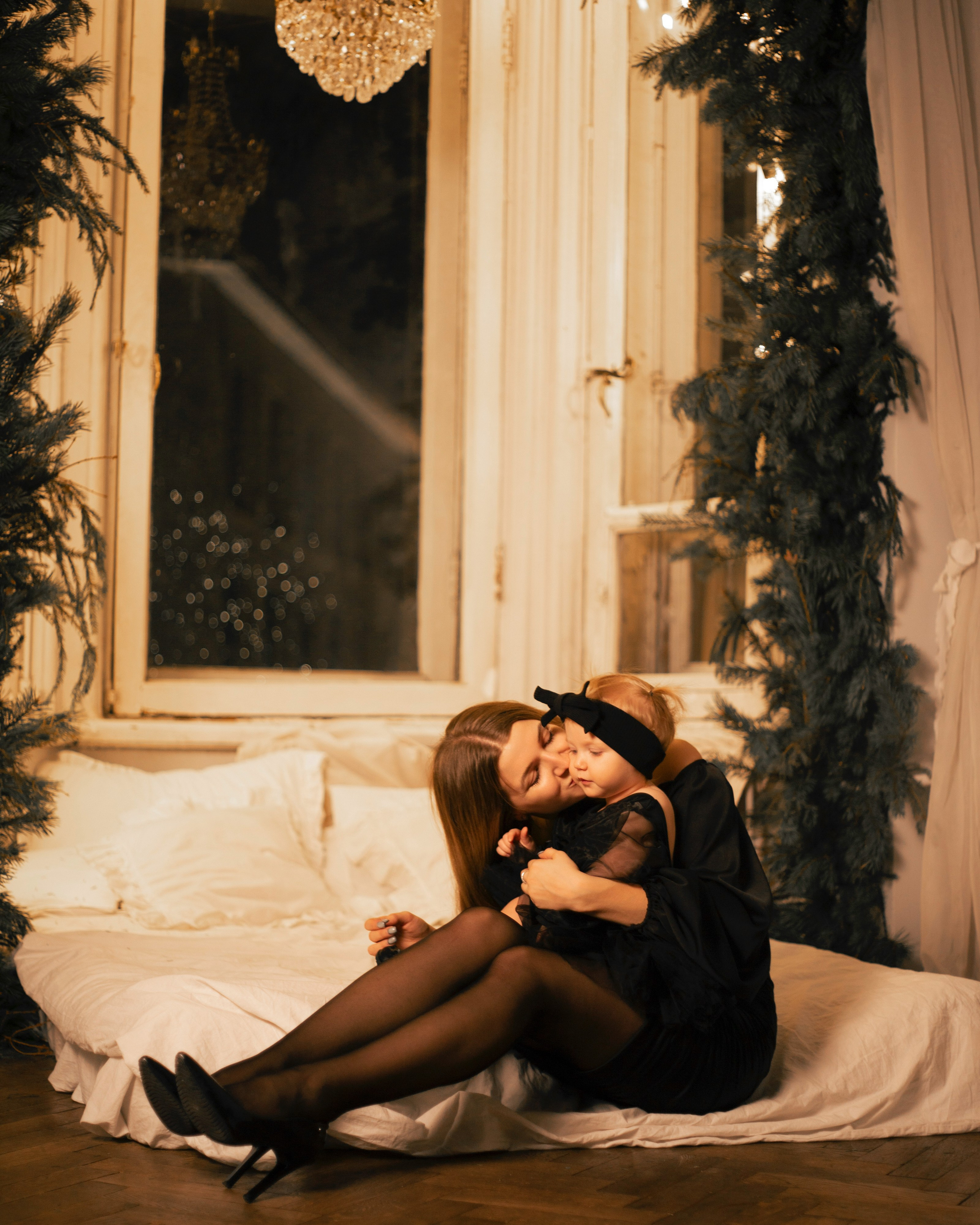 Новогодняя съёмка в фотостудии