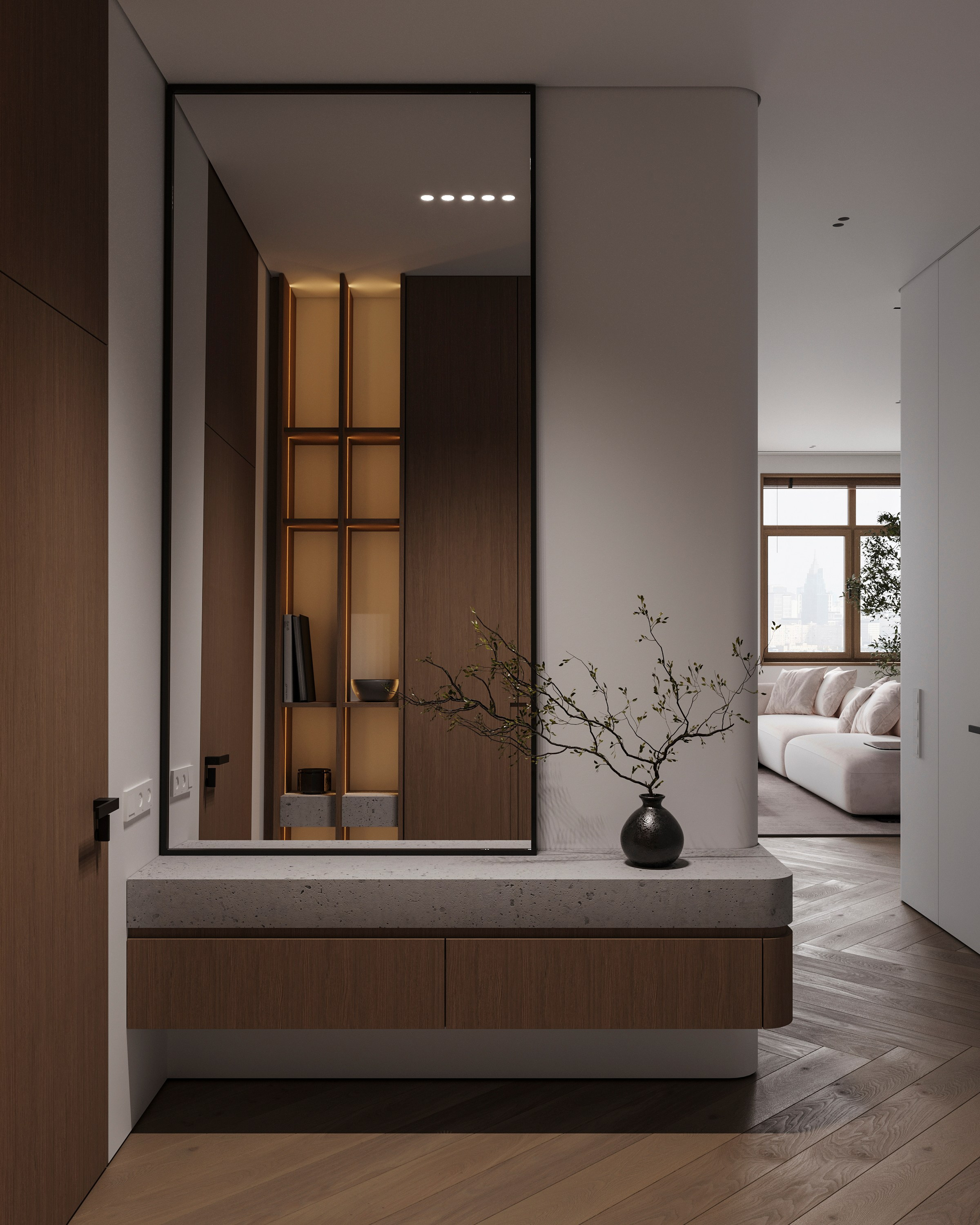 URBAN RETREAT | DESIGNER ANNE KIREEVA. Interior Visualization by Valerie Stetyukevich