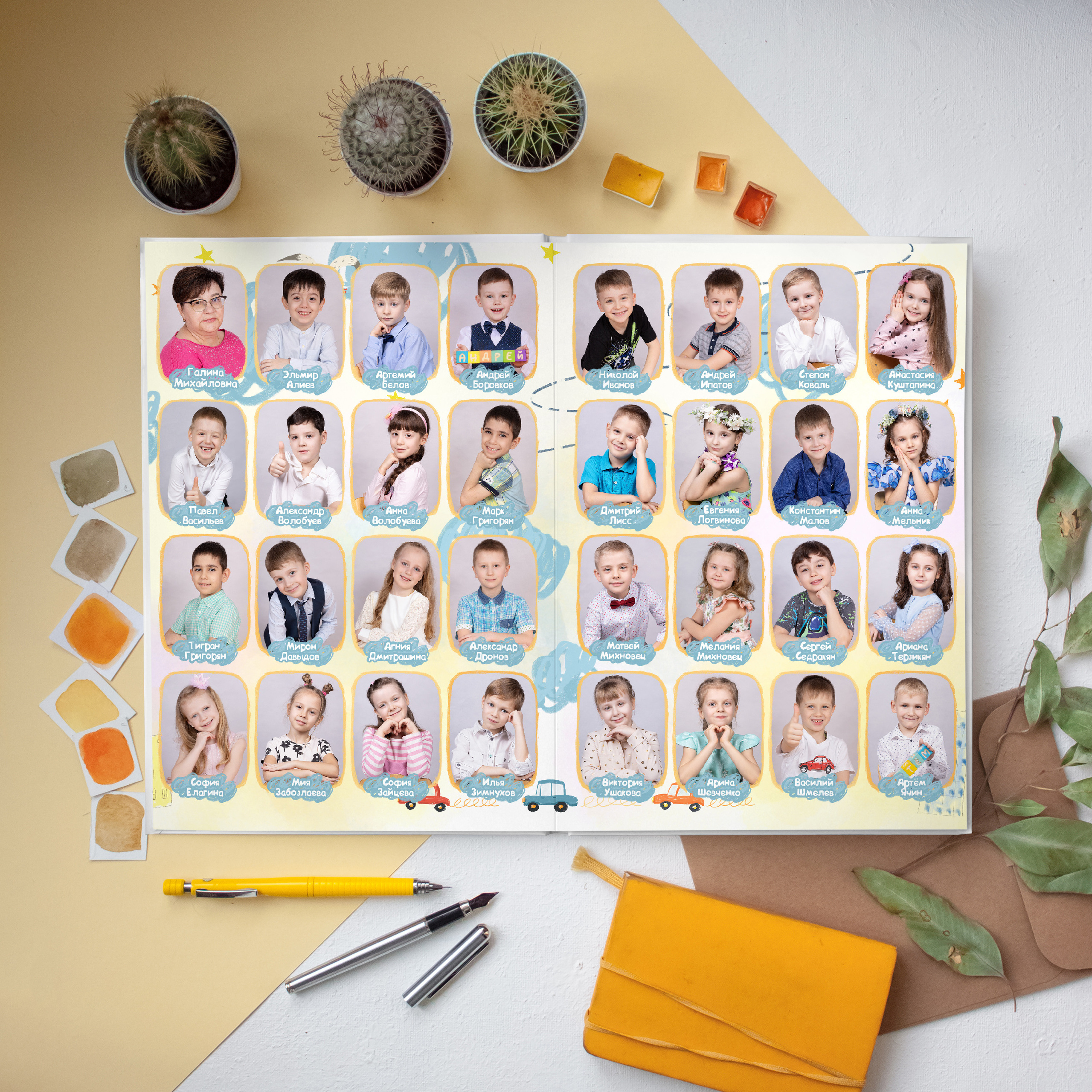 ДС АЛЬБОМ-ПАПКА 1 разворот. Выпускные альбомы для школ и детских садов