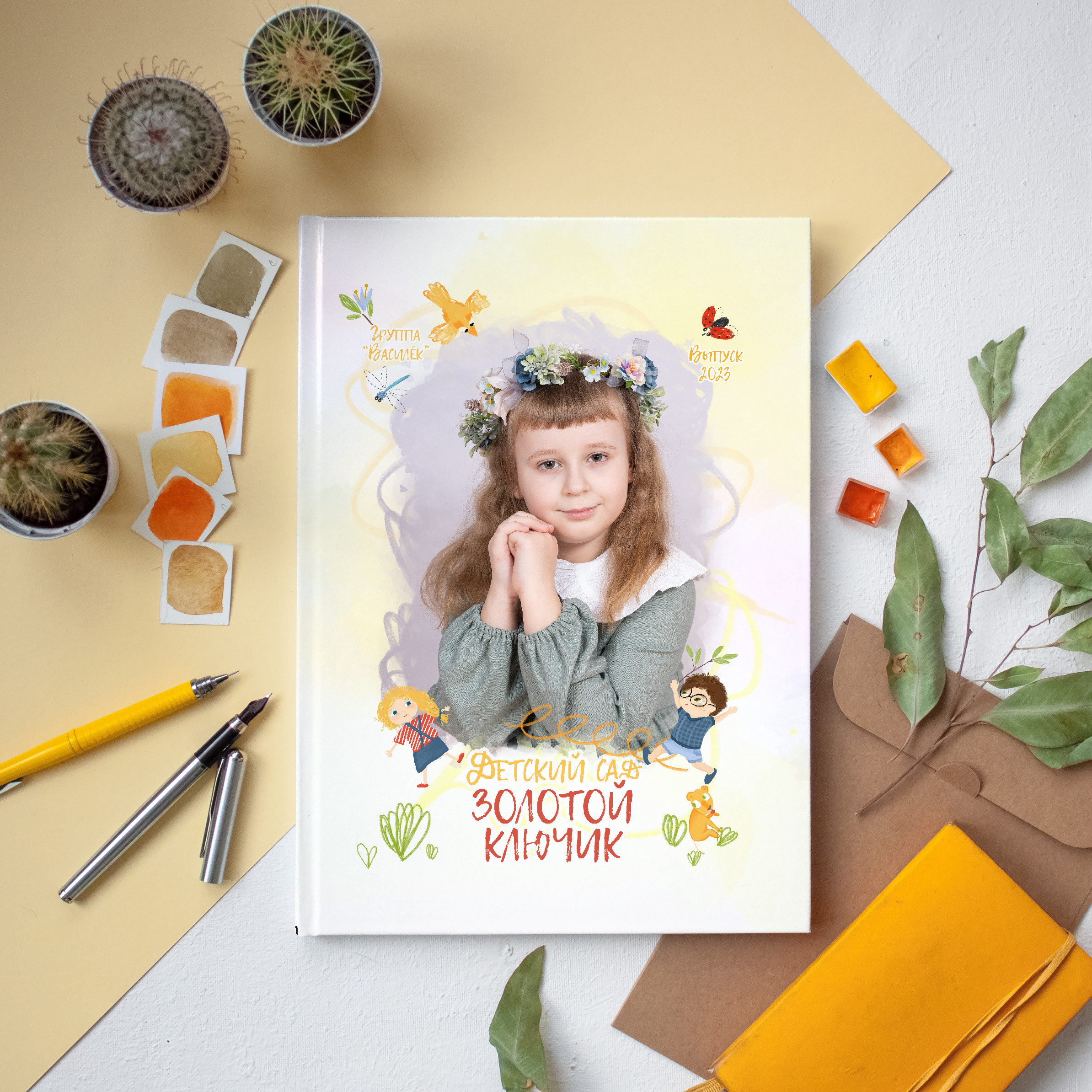 ДС АЛЬБОМ-ПАПКА 1 разворот. Выпускные альбомы для школ и детских садов