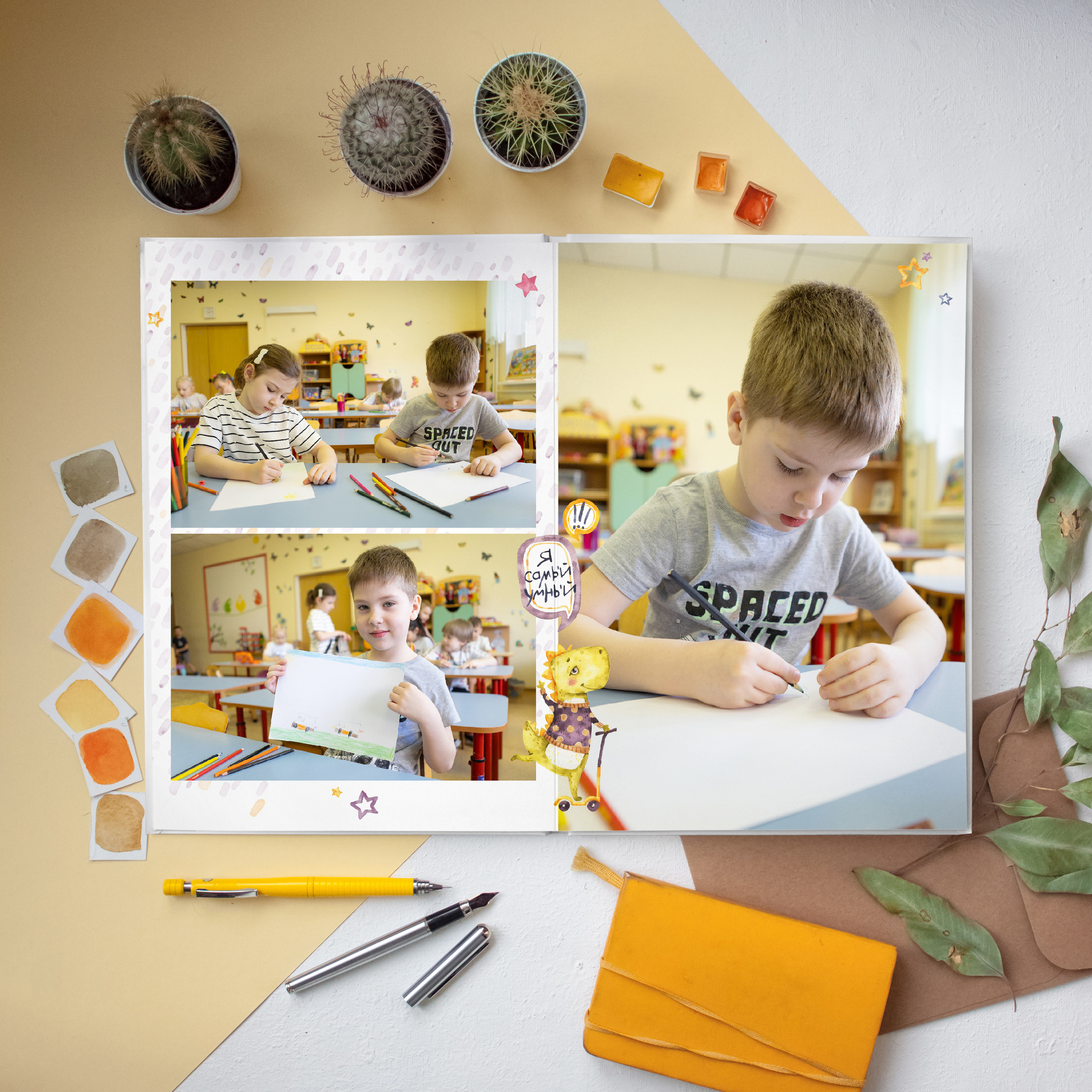 ДС АЛЬБОМ 9 разворотов. Выпускные альбомы для школ и детских садов