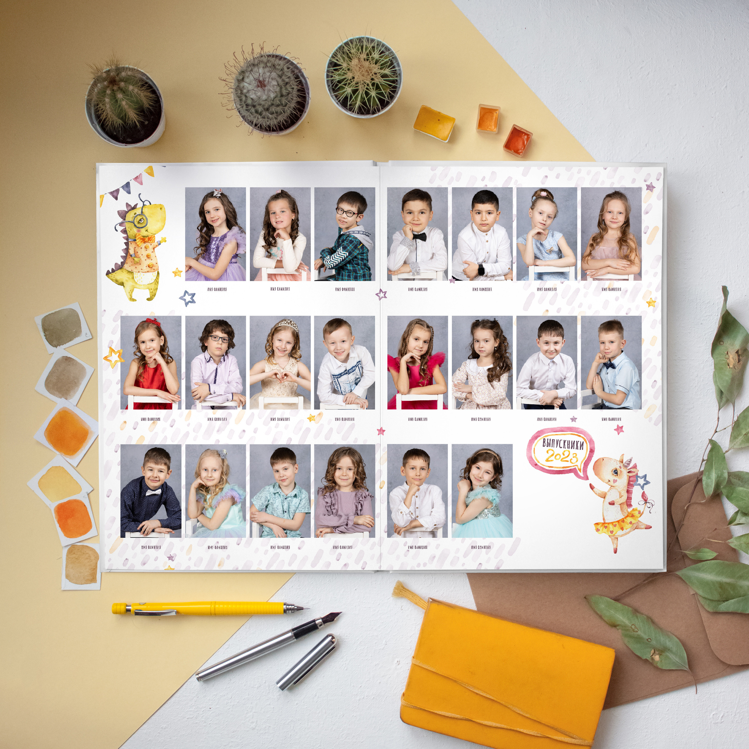 ДС АЛЬБОМ 9 разворотов. Выпускные альбомы для школ и детских садов