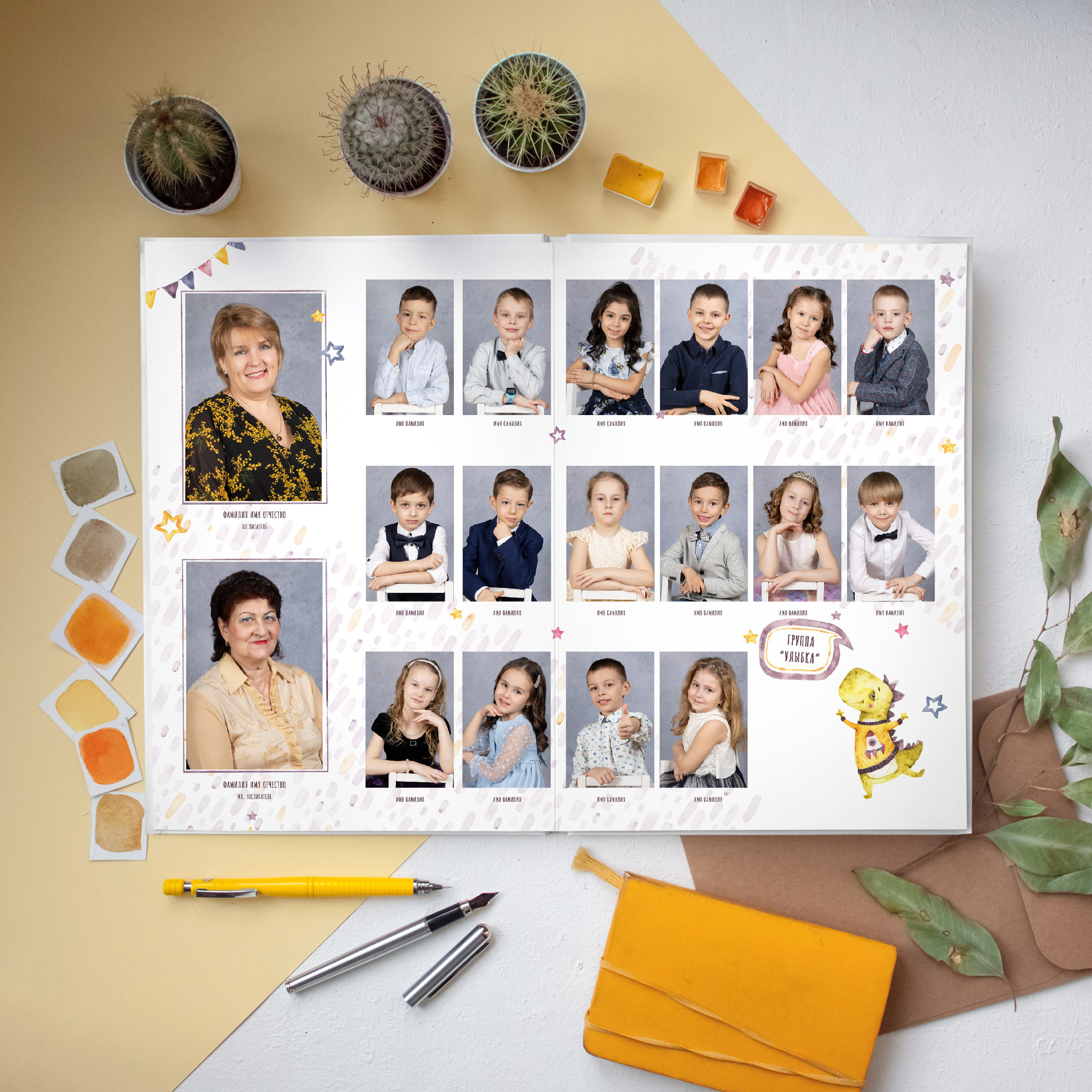 ДС АЛЬБОМ 9 разворотов. Выпускные альбомы для школ и детских садов