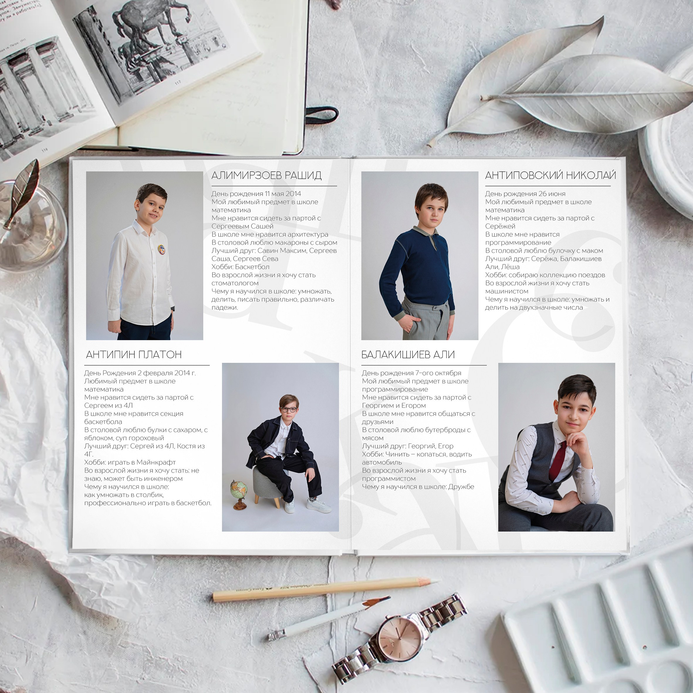 1-4 классы. Выпускные альбомы для школы и детского сада в СПб и ЛО