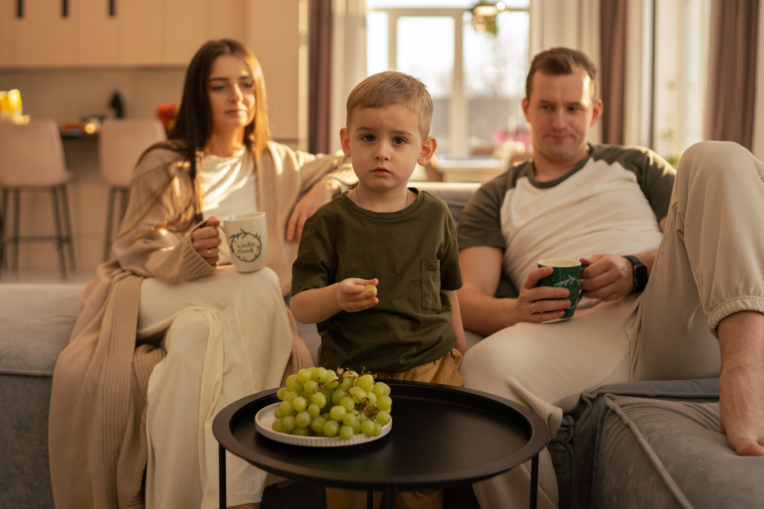 Домашняя съемка семьи Ксении и Алексея. Семейный и портретный фотограф в Санкт-Петербурге Татьяна Гримоть