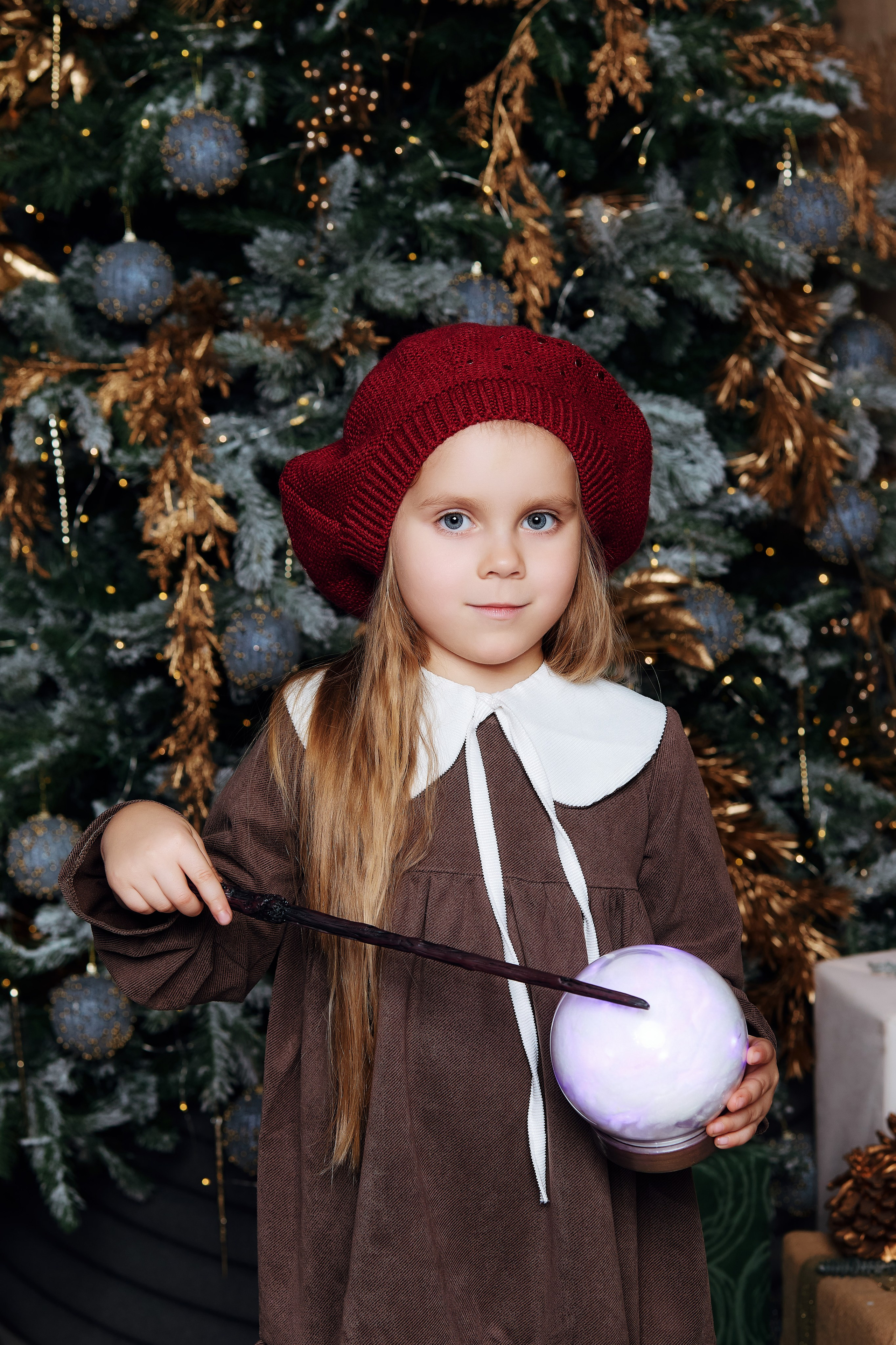 Креативная детская фотосессия в стиле Гарри Поттера в студии во ВГУЭС (ВВГУ)