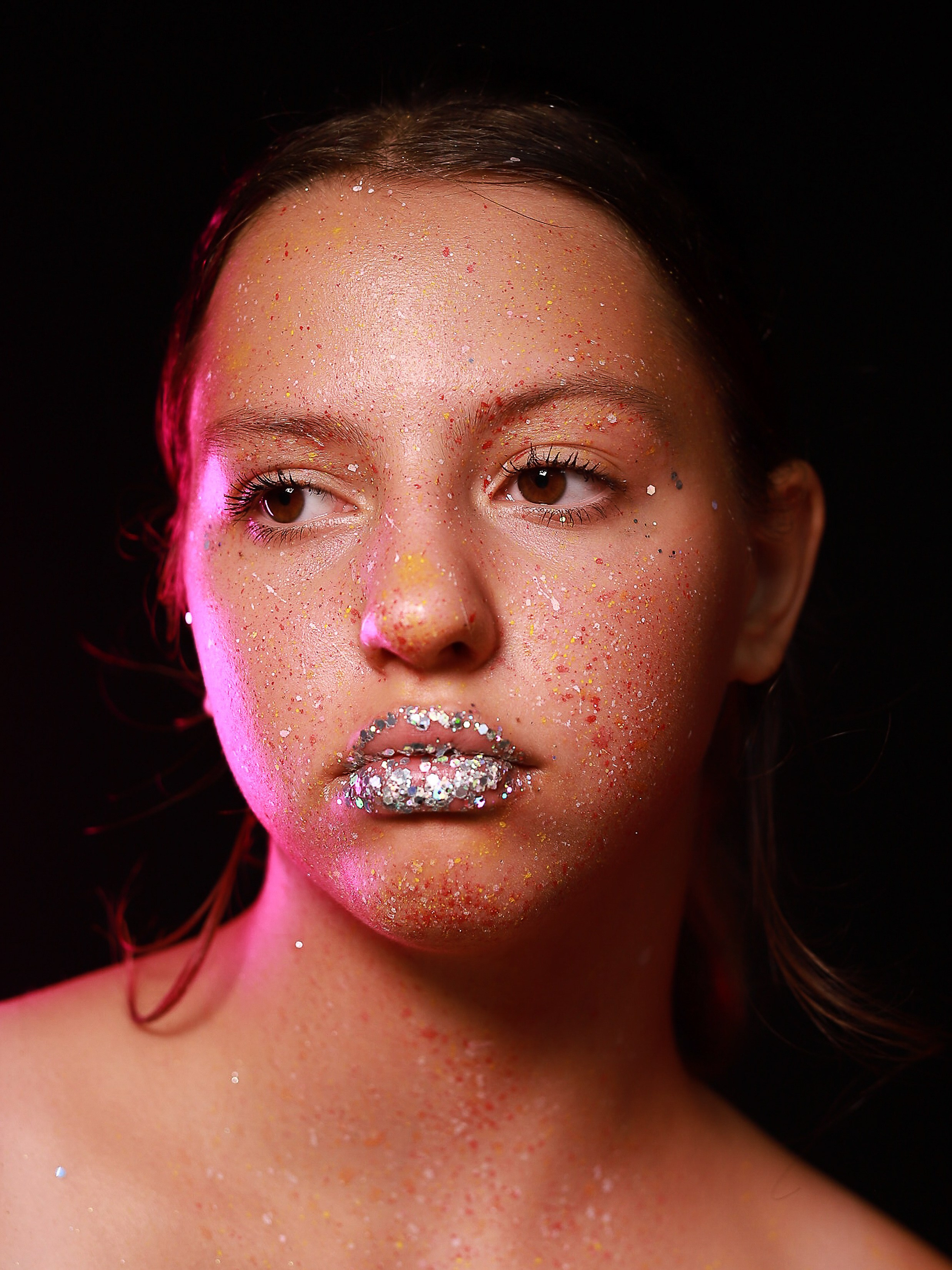 Портреты с глитер. Фотограф Юлия Мальцева