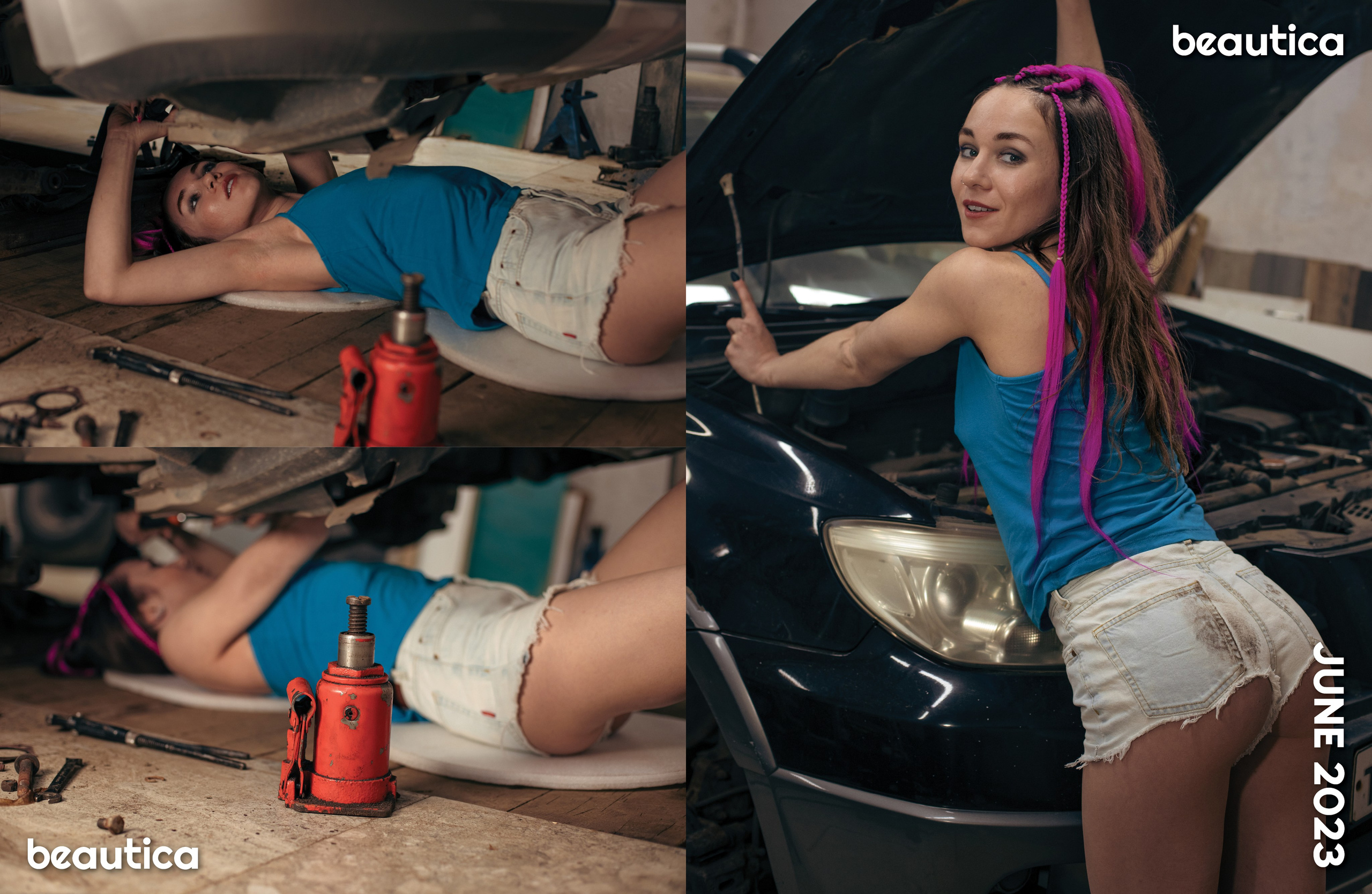 Публикация в журнале. Фотограф: Томин Дмитрий. Girls and auto