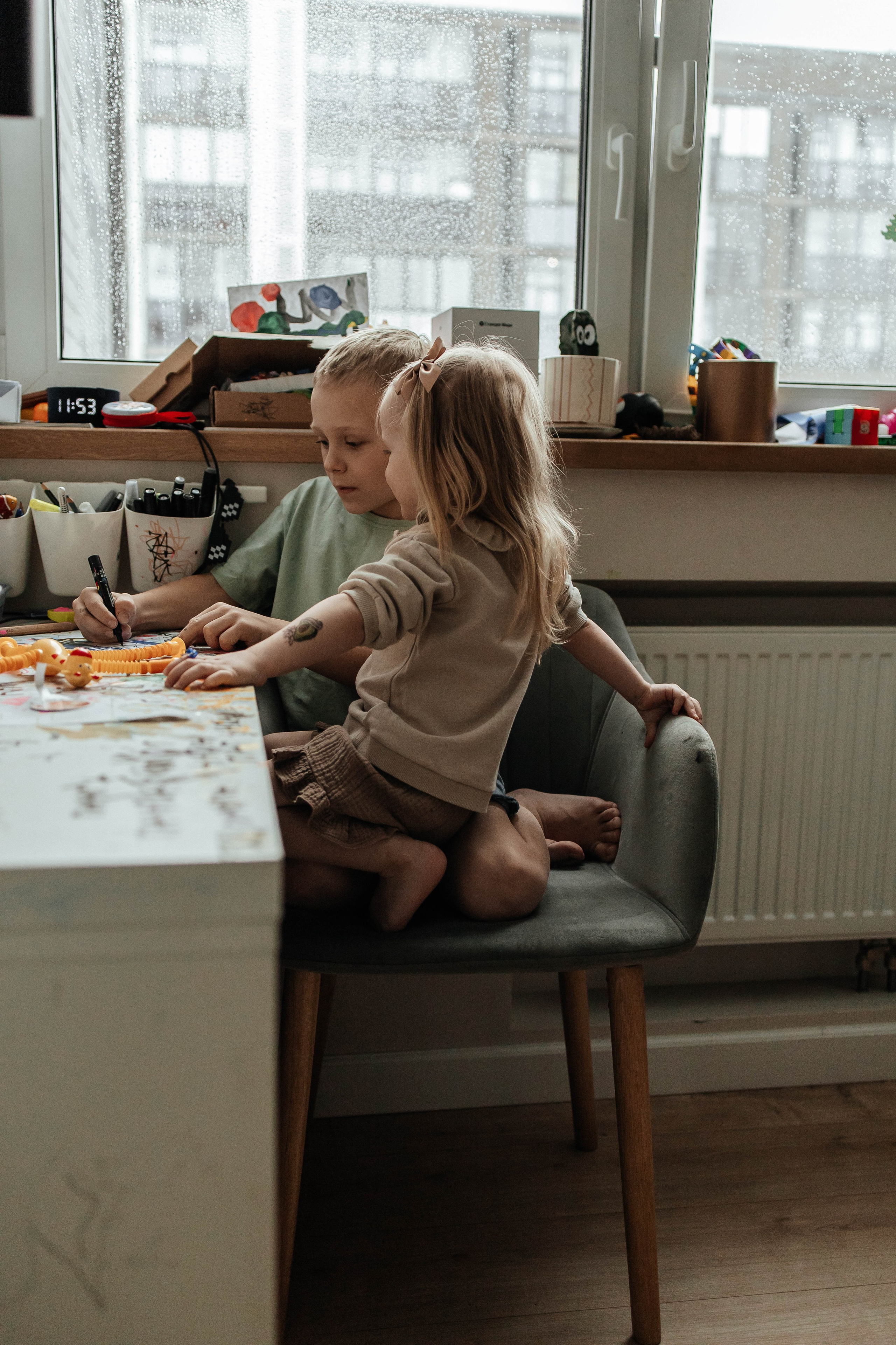 Фотосессия с детьми дома для Вадима, Кати, Феди и Алисы. Семейный фотограф в Москве, Щелково, Фрязино _ Виктория Степанова