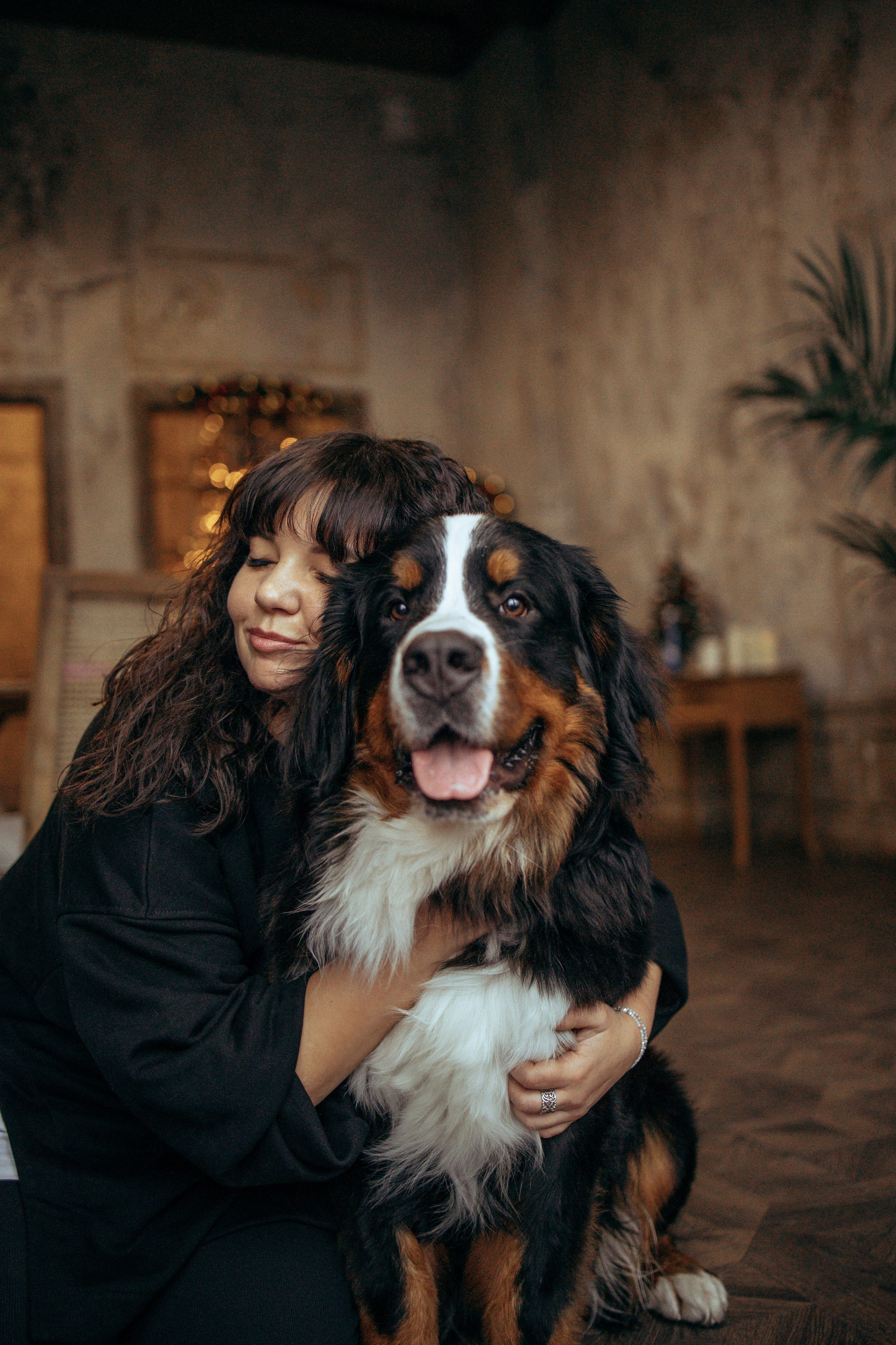 Съемка в студии с собакой. Анастасия Белаш