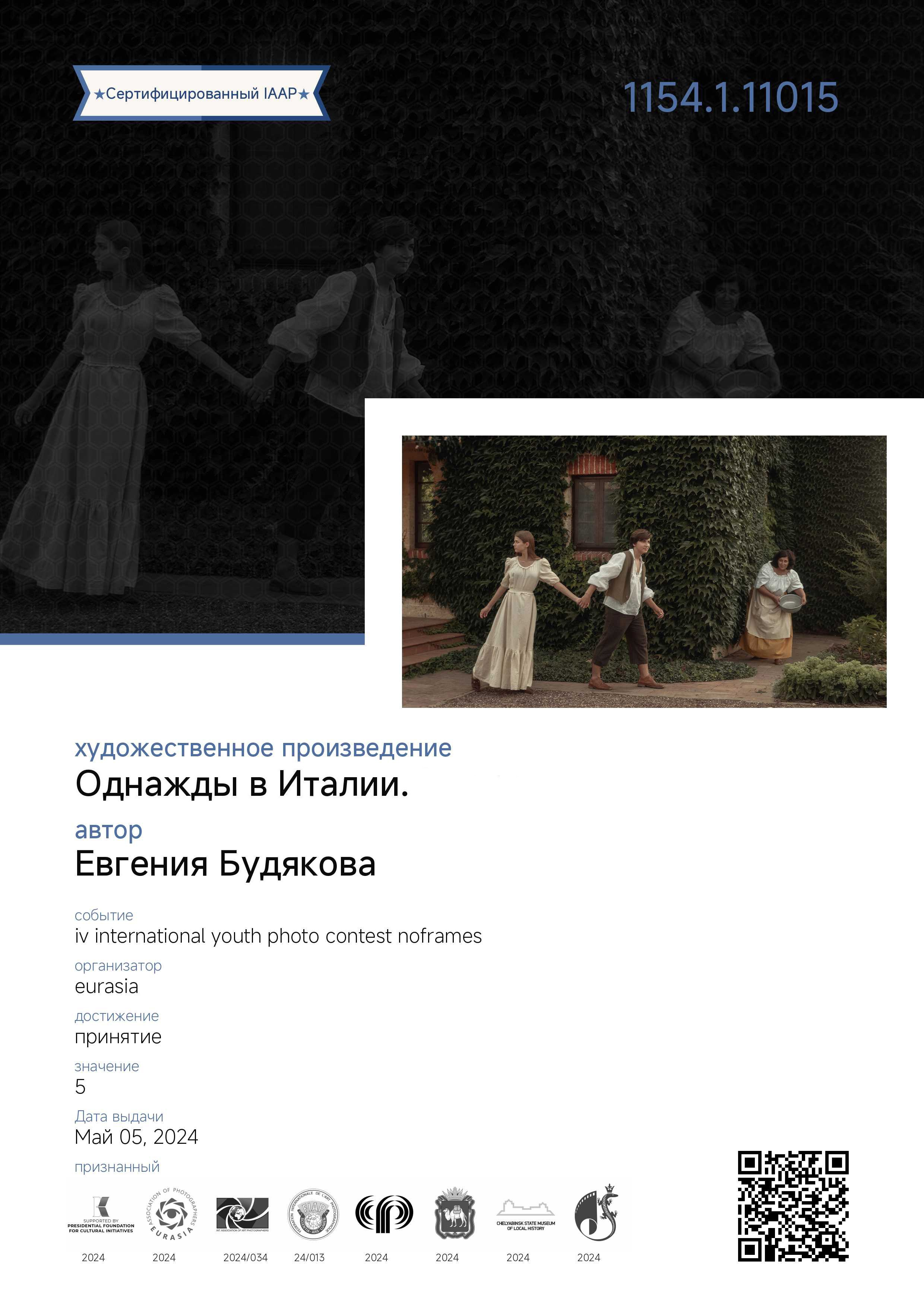 Достижения. Фотохудожник и фоторежиссёр Евгения Будякова