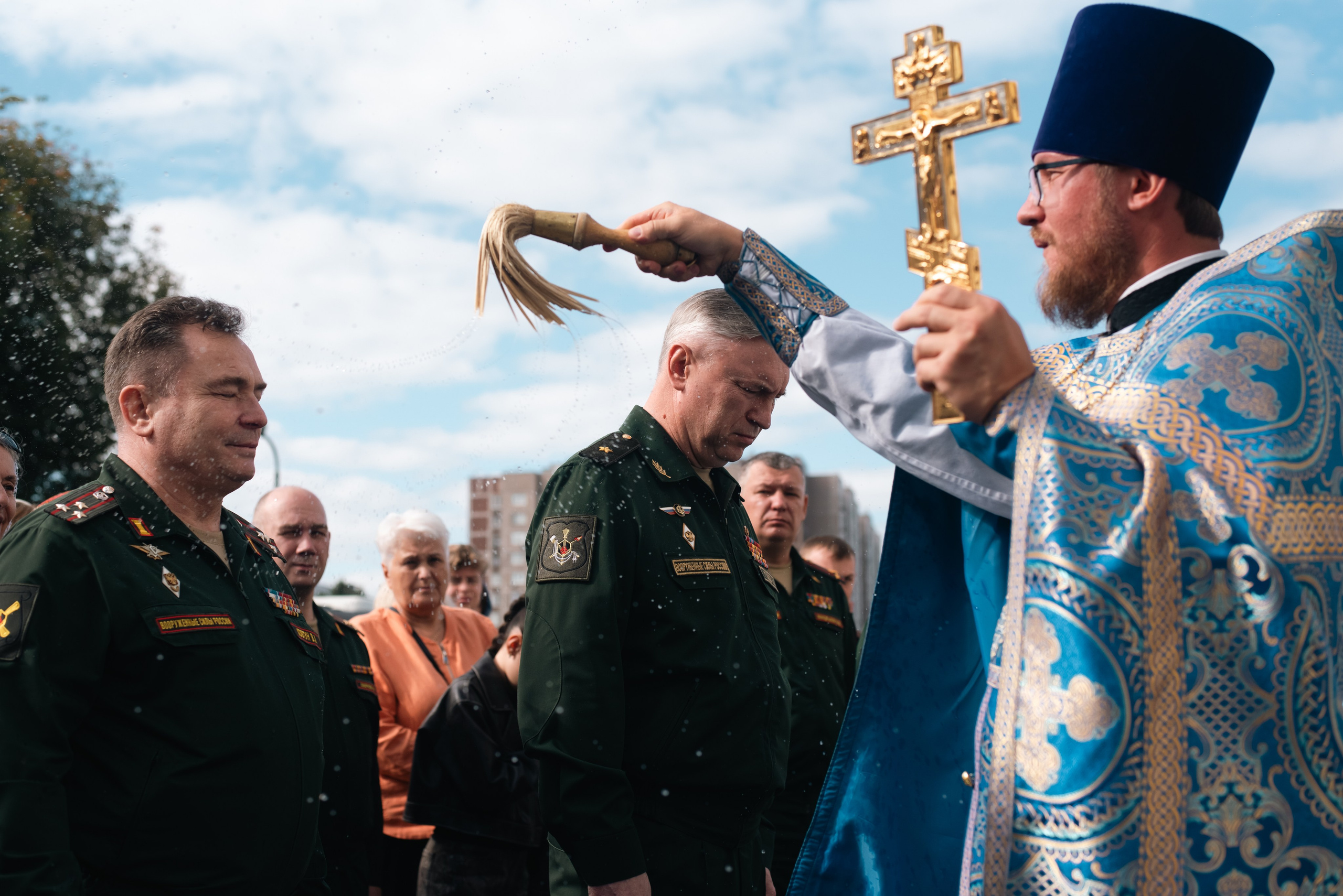 Храм Андрея Боголюбского, служба с участием войск РХБ защиты. Фотограф, визажист. Москва