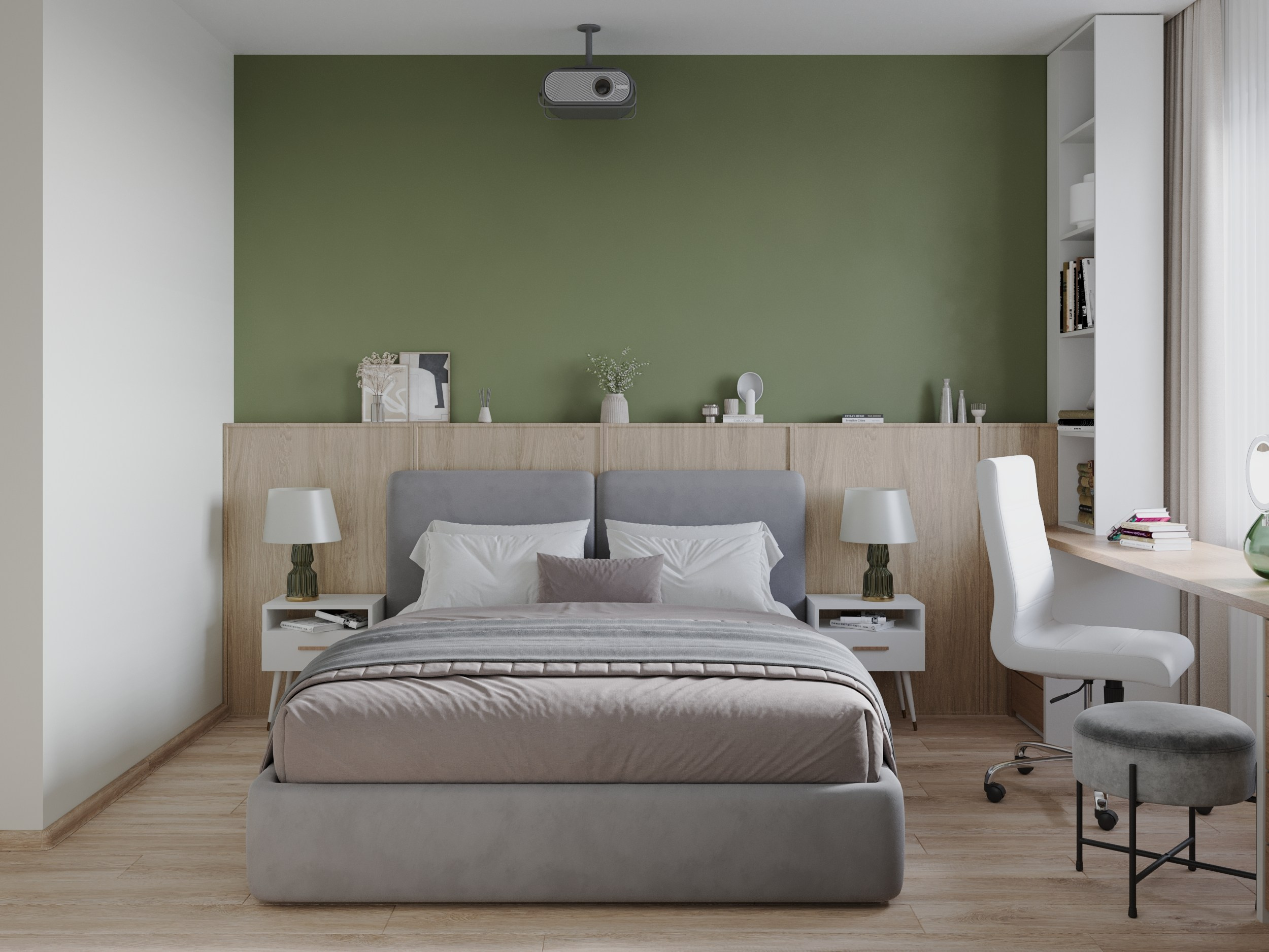 1 комн. квартира с простым наполнением. 3D-визуализатор Александр Зиновьев