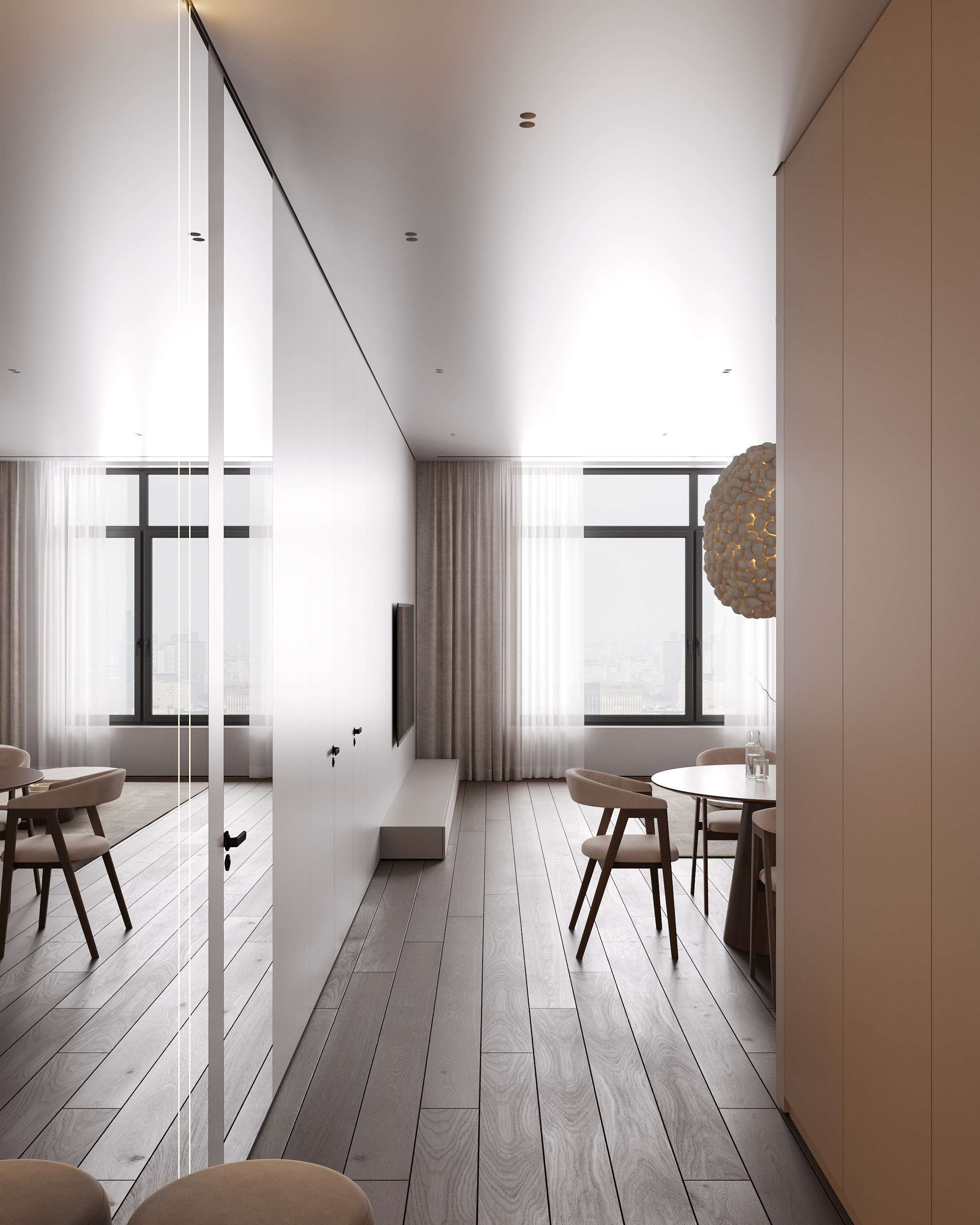 CLOUD MINIMAL | DESIGNER ANNE KIREEVA. Interior Visualization by Valerie Stetyukevich