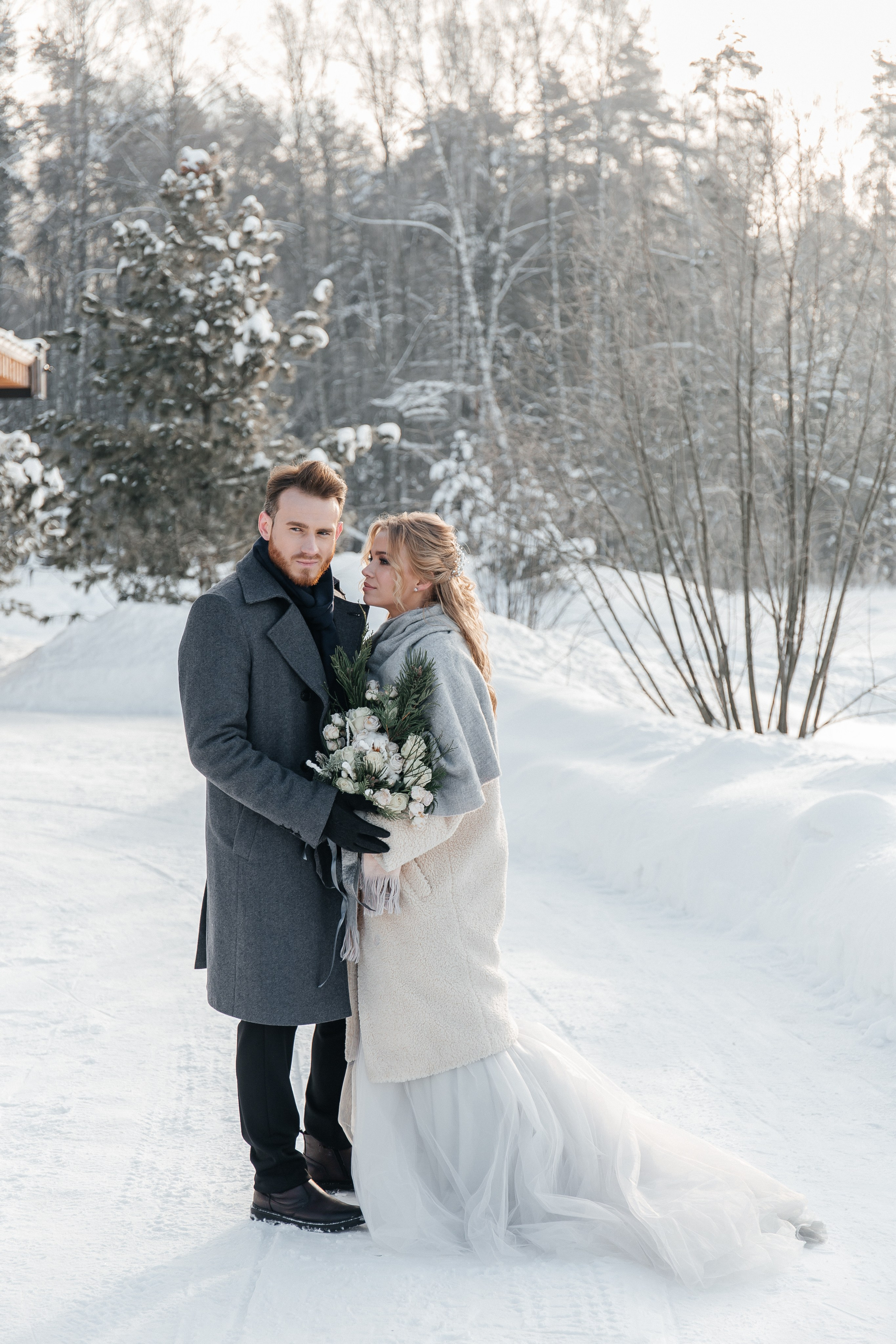 Свадебная фотосессия зимой. Фото Радости. Свадебный и семейный фотограф в Москве Юлия Самойлова