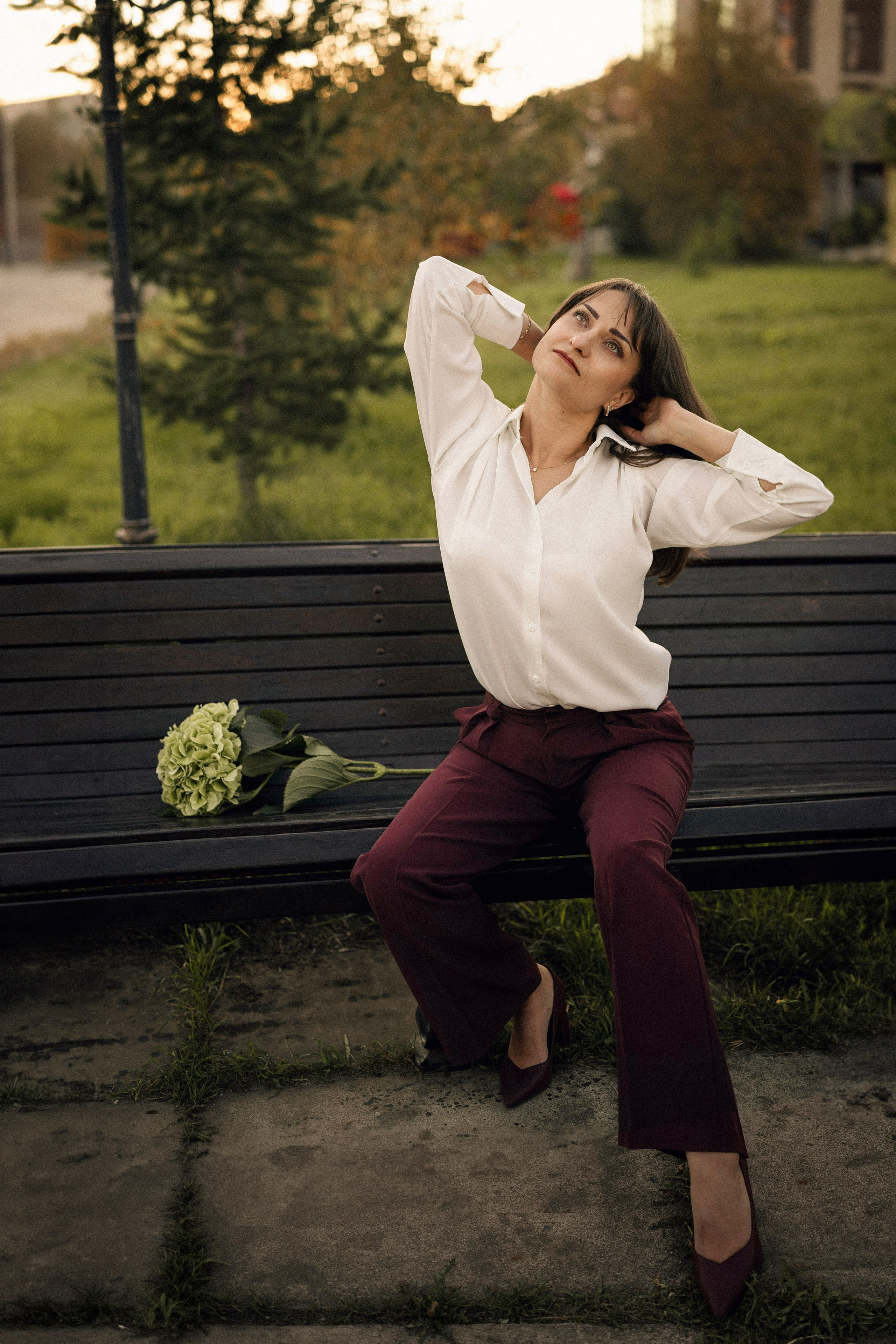 Натали с гортензией. Портретный, семейный и свадебный фотограф в Нарьян-Маре