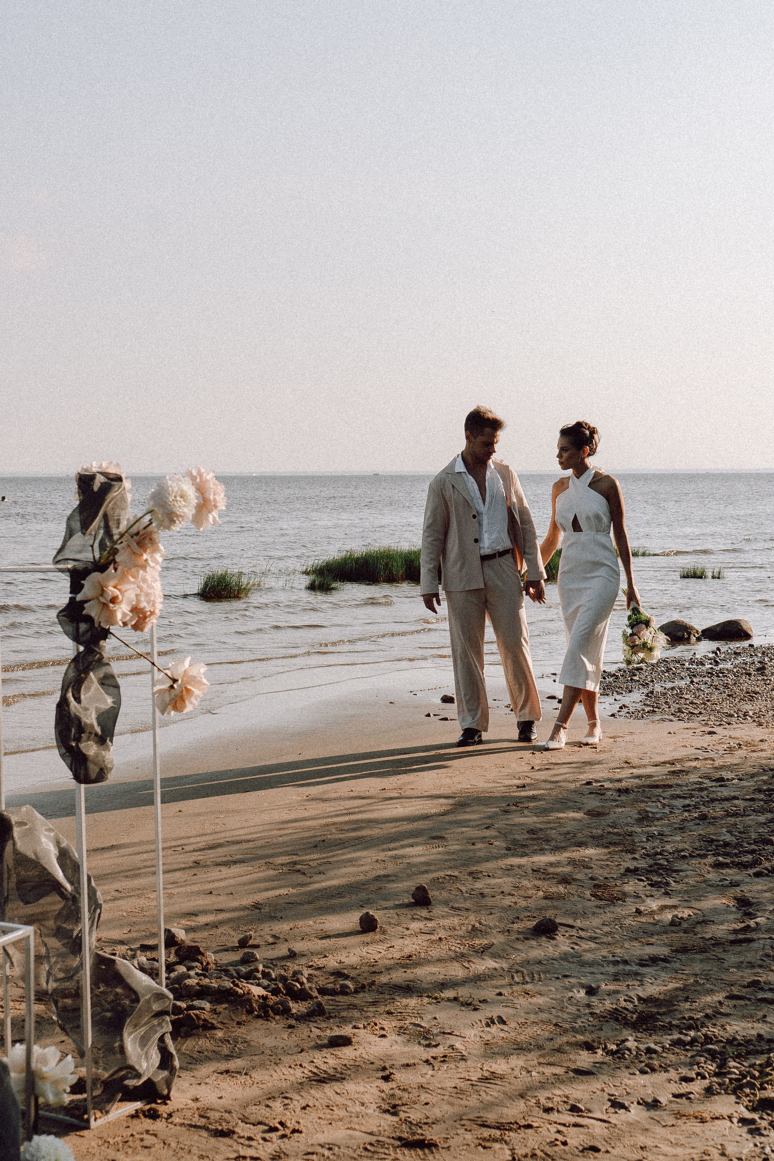 СВАДЕБНАЯ ФОТОСЕССИЯ ВЫЕЗДНОЙ ЦЕРЕМОНИИ (ФИНСКИЙ ЗАЛИВ). Профессиональный фотограф, Санкт-Петербург — Виктория Богомолова