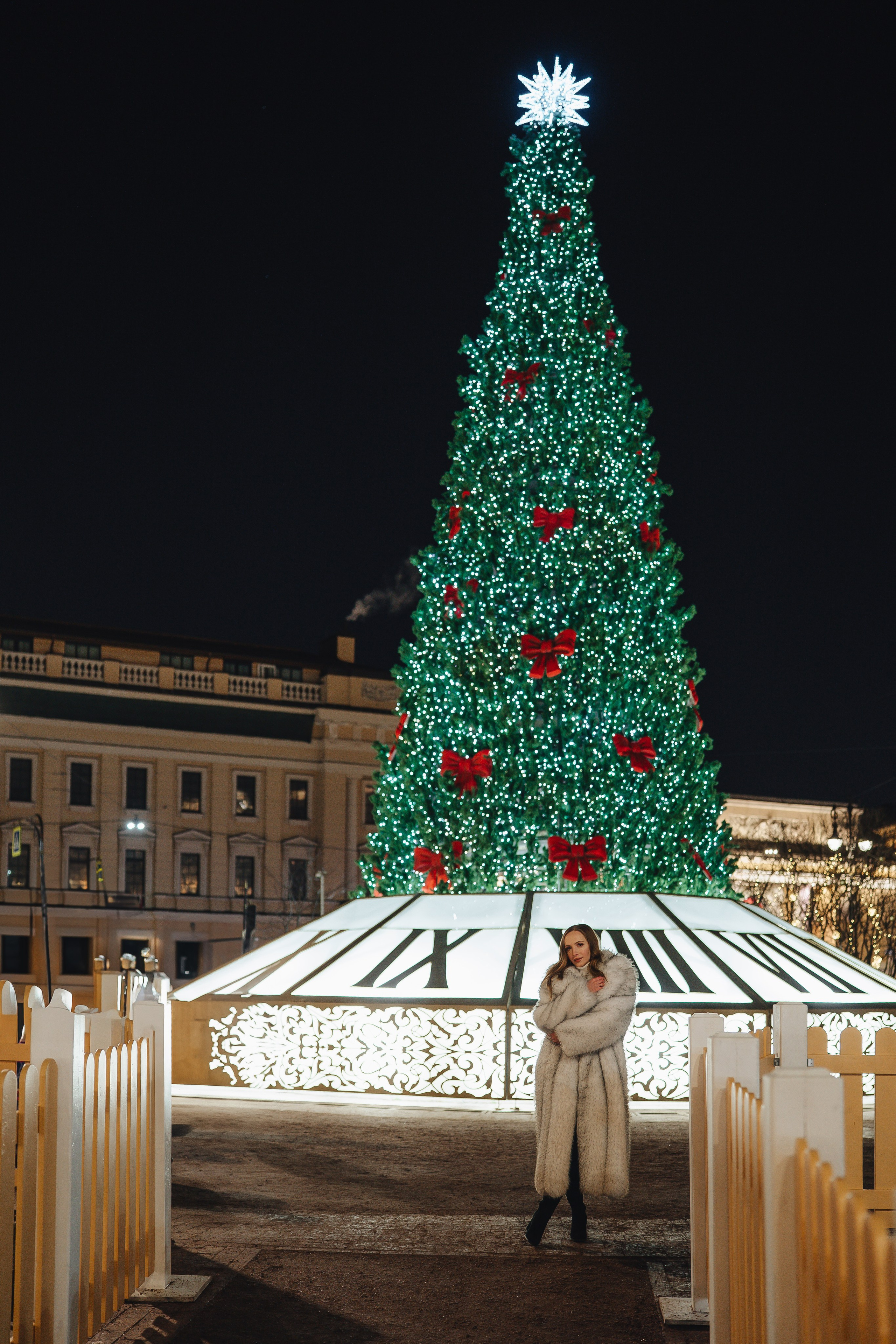 ПРОГУЛКА НА МАНЕЖНОЙ ПЛОЩАДИ ДЛЯ ДЕВУШКИ ПЕРЕД НОВЫМ ГОДОМ (НОВОГОДНЯЯ ФОТОСЕССИИЯ НА МАНЕЖНОЙ ПЛОЩАДИ). Профессиональный фотограф, Санкт-Петербург — Виктория Богомолова