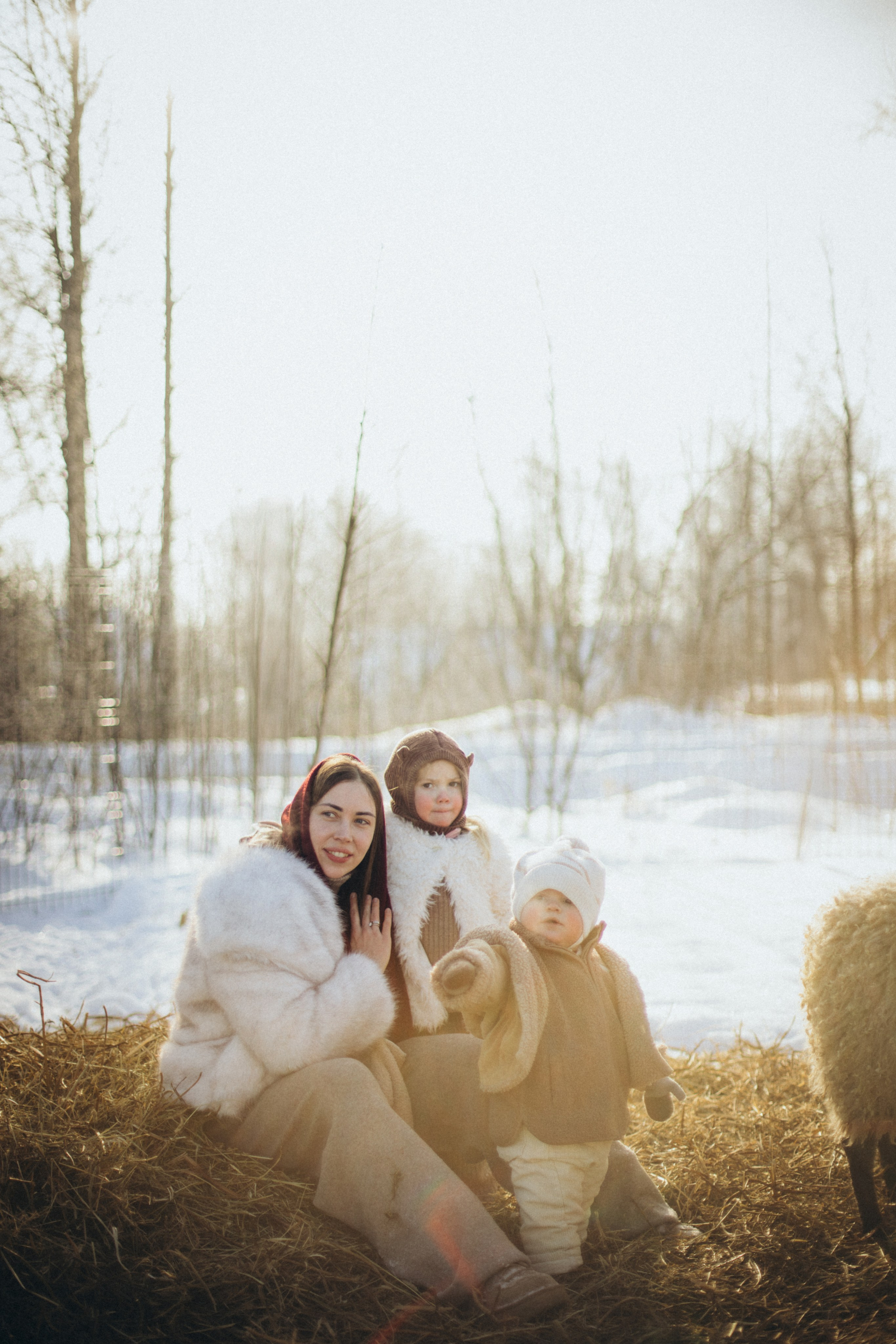 Настя с Сашей и Полей на ферме. Klerout Photographer