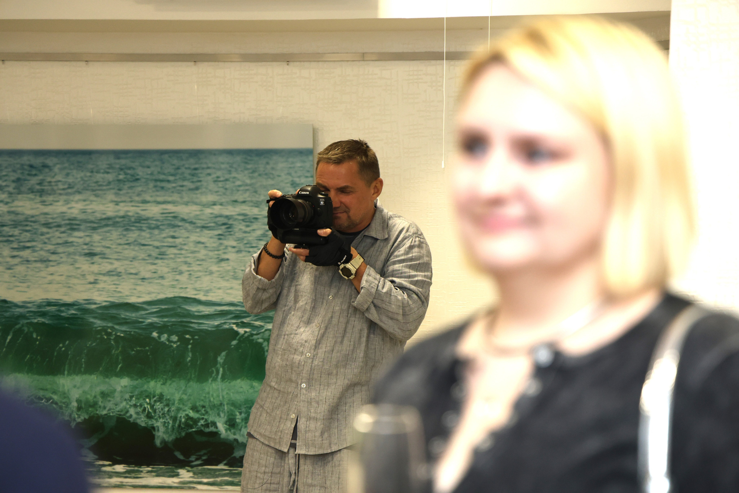 Открытие выставки в АРТ-пространстве Ники Сухаревой «Чёрное море». Фотограф в Геленджике Нина Небесная