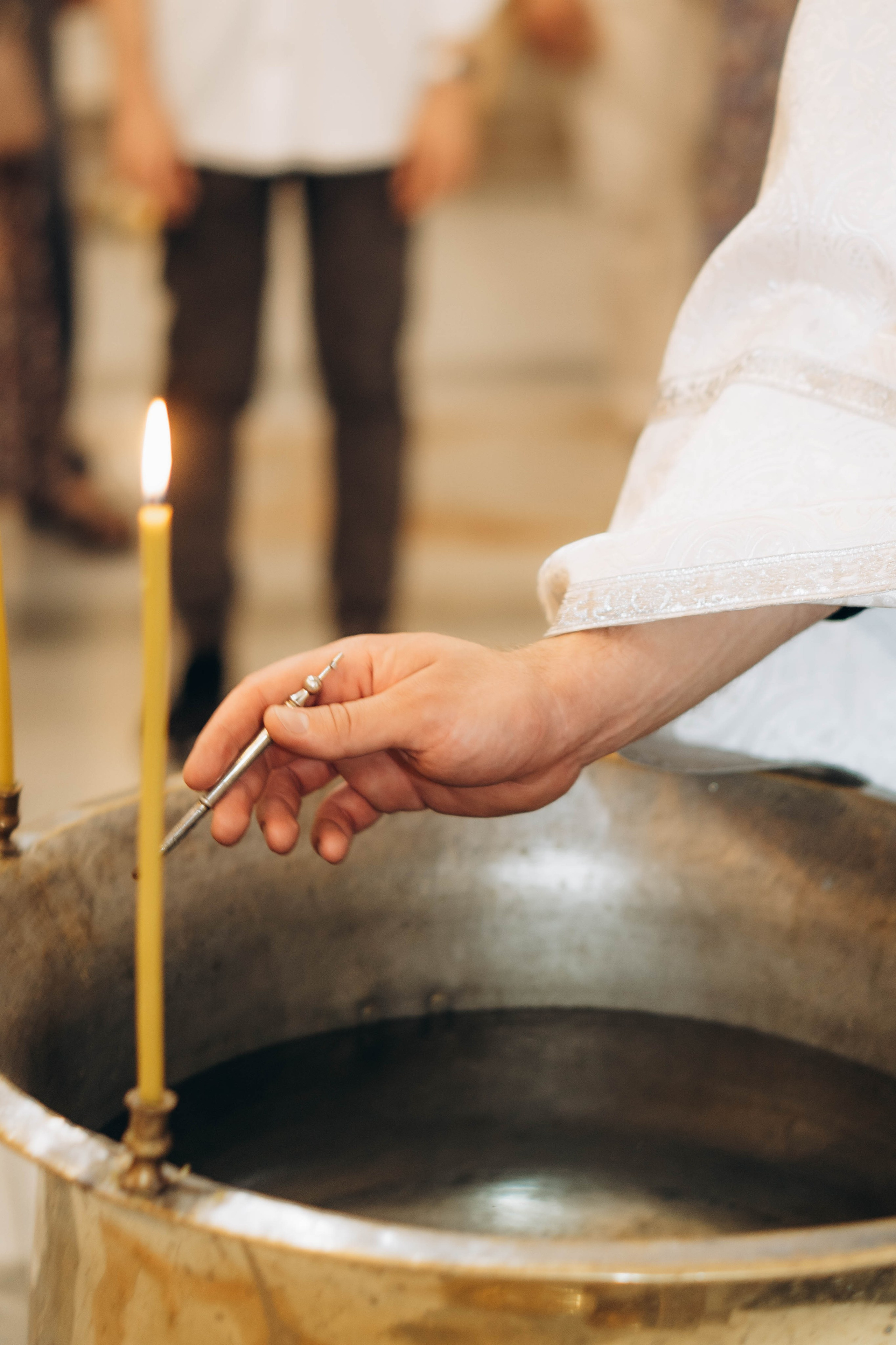Крещение Тихона Церковь Почаевской иконы Божией Матери в Салтыковке. Фотограф Москва Валерия Веденина