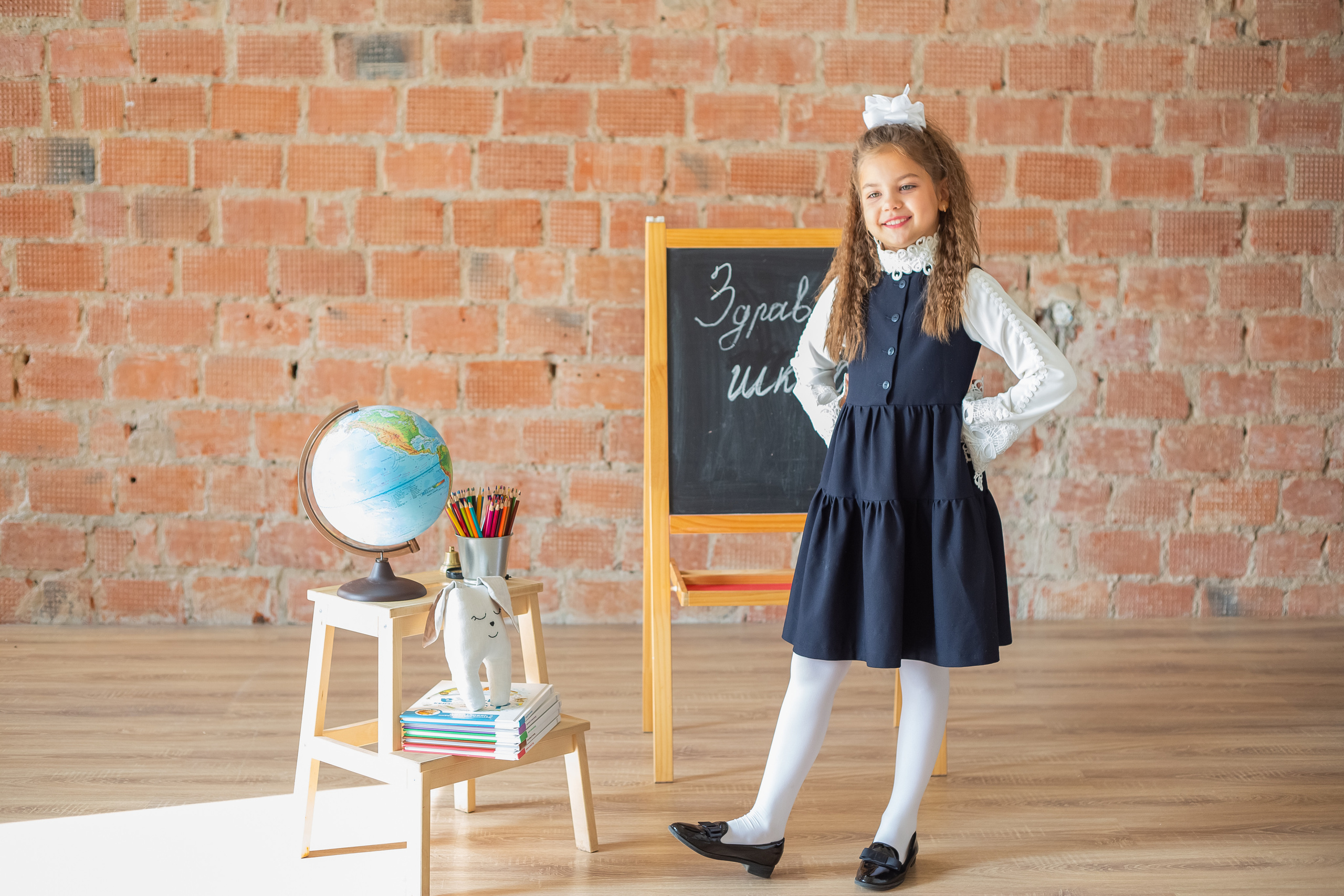 Съемка первоклассников в студии. Галина Шарапова Детский и семейный фотограф Москва