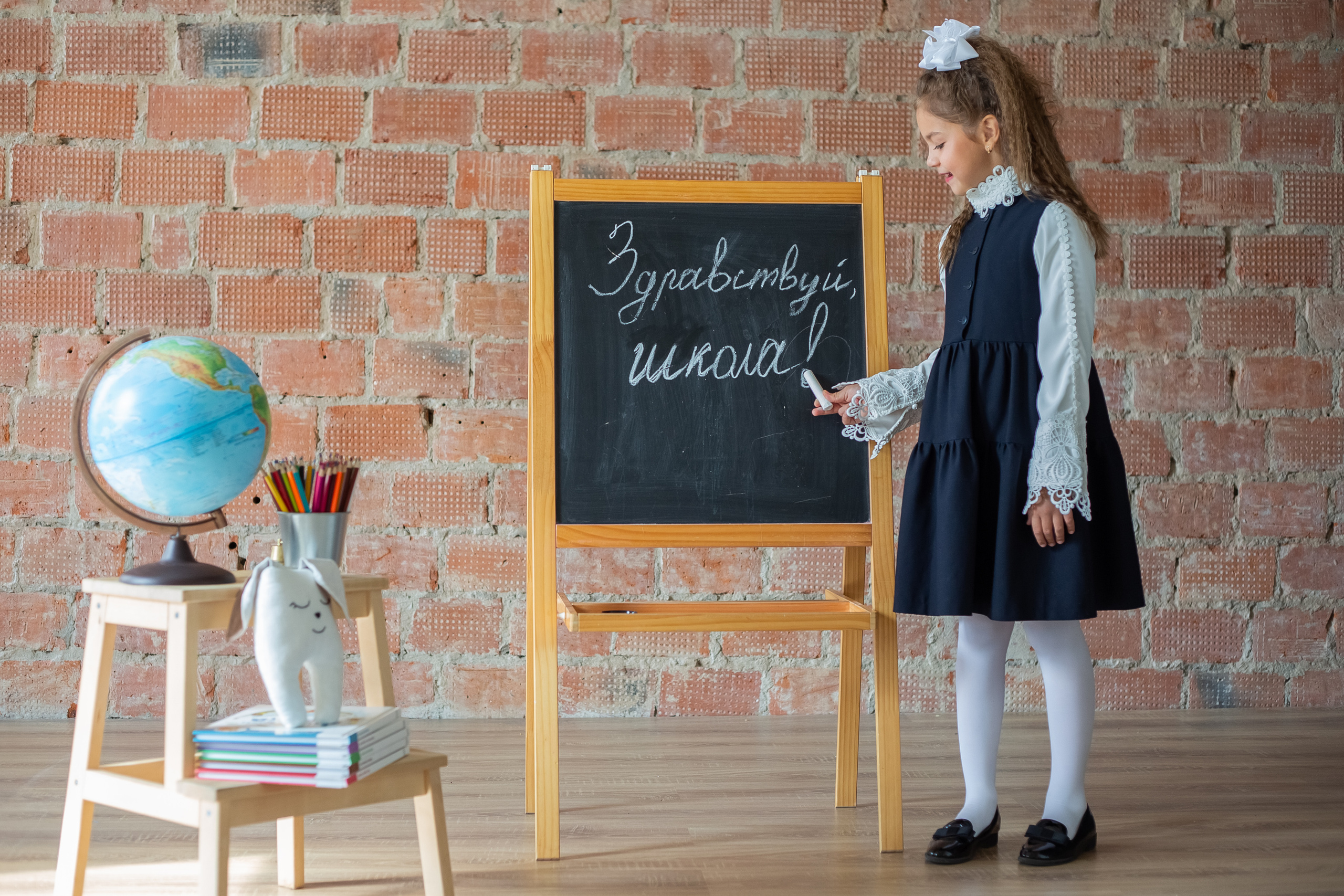 Съемка первоклассников в студии. Галина Шарапова Детский и семейный фотограф Москва