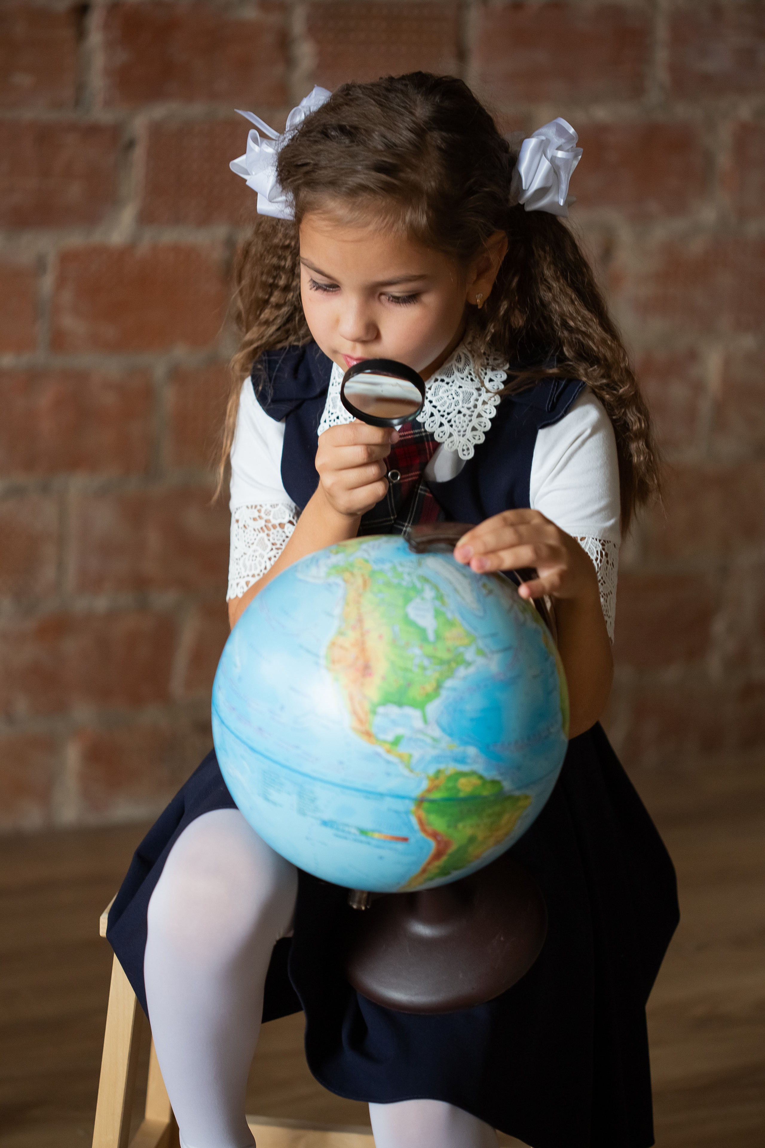 Съемка первоклассников в студии. Галина Шарапова Детский и семейный фотограф Москва