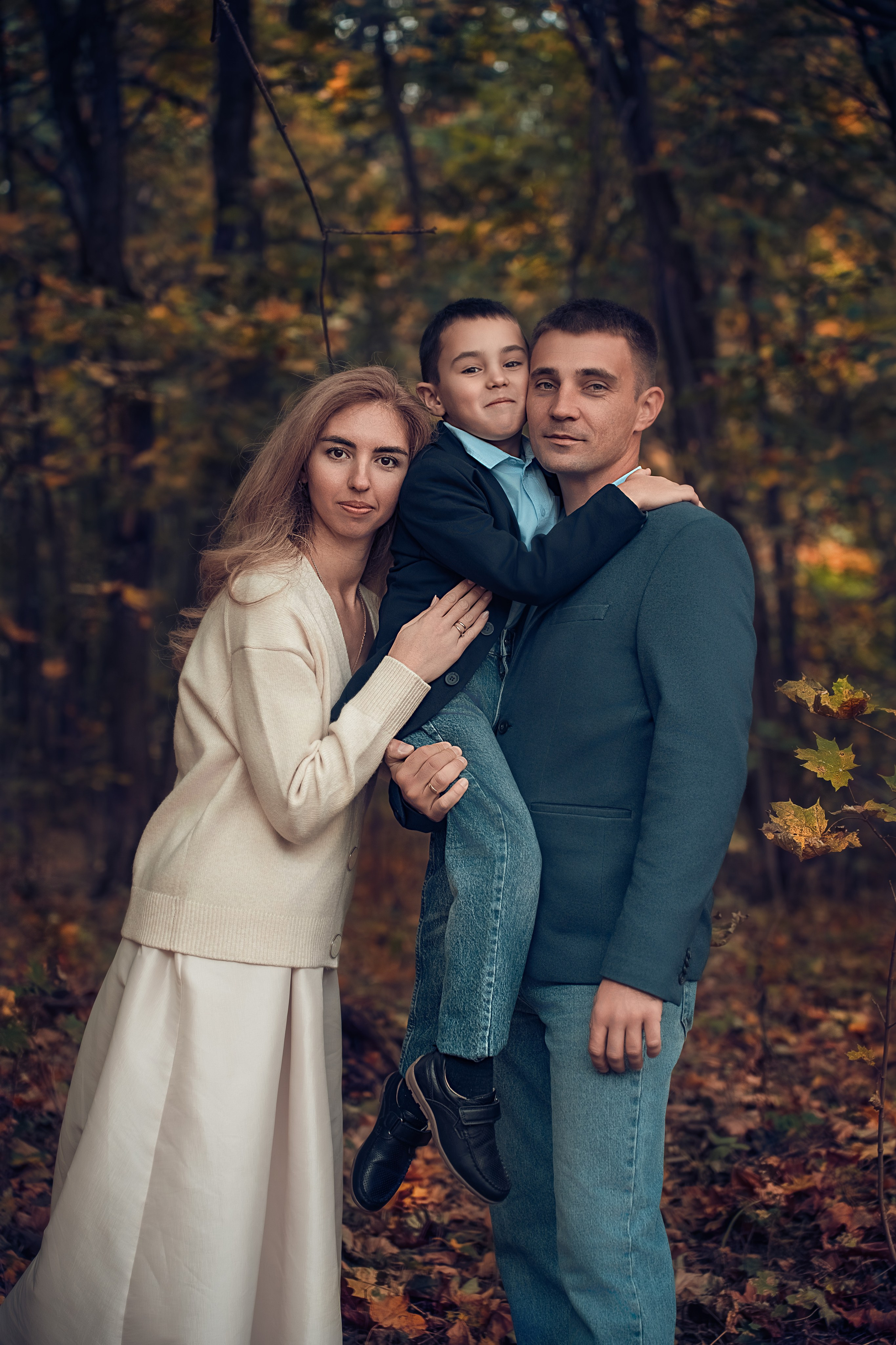 Семейный фотограф в Москве | Фотосессия семьи с детьми Юлия, Дмитрий и Костя