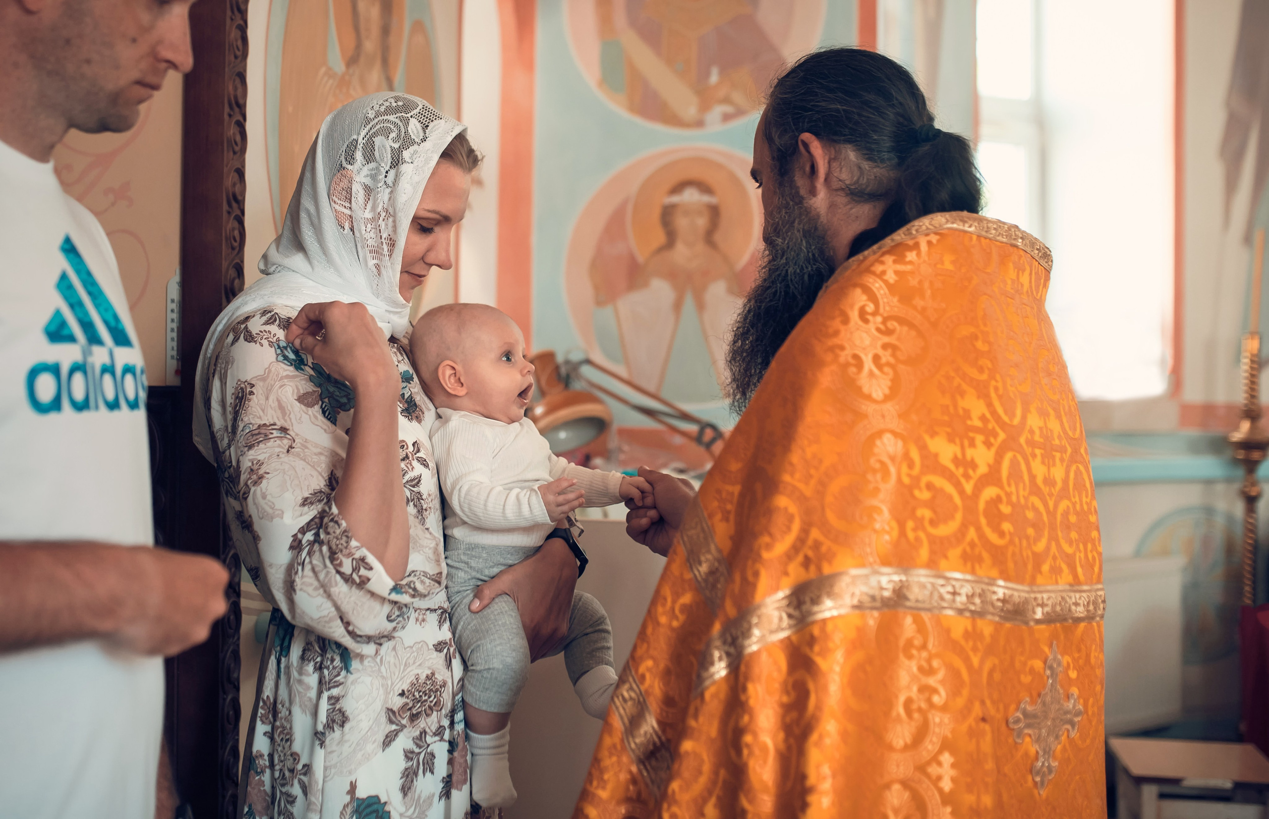 Таинство Крещения Крестовоздвиженский храм. Семейный фотограф Олеся Батурина Рязань