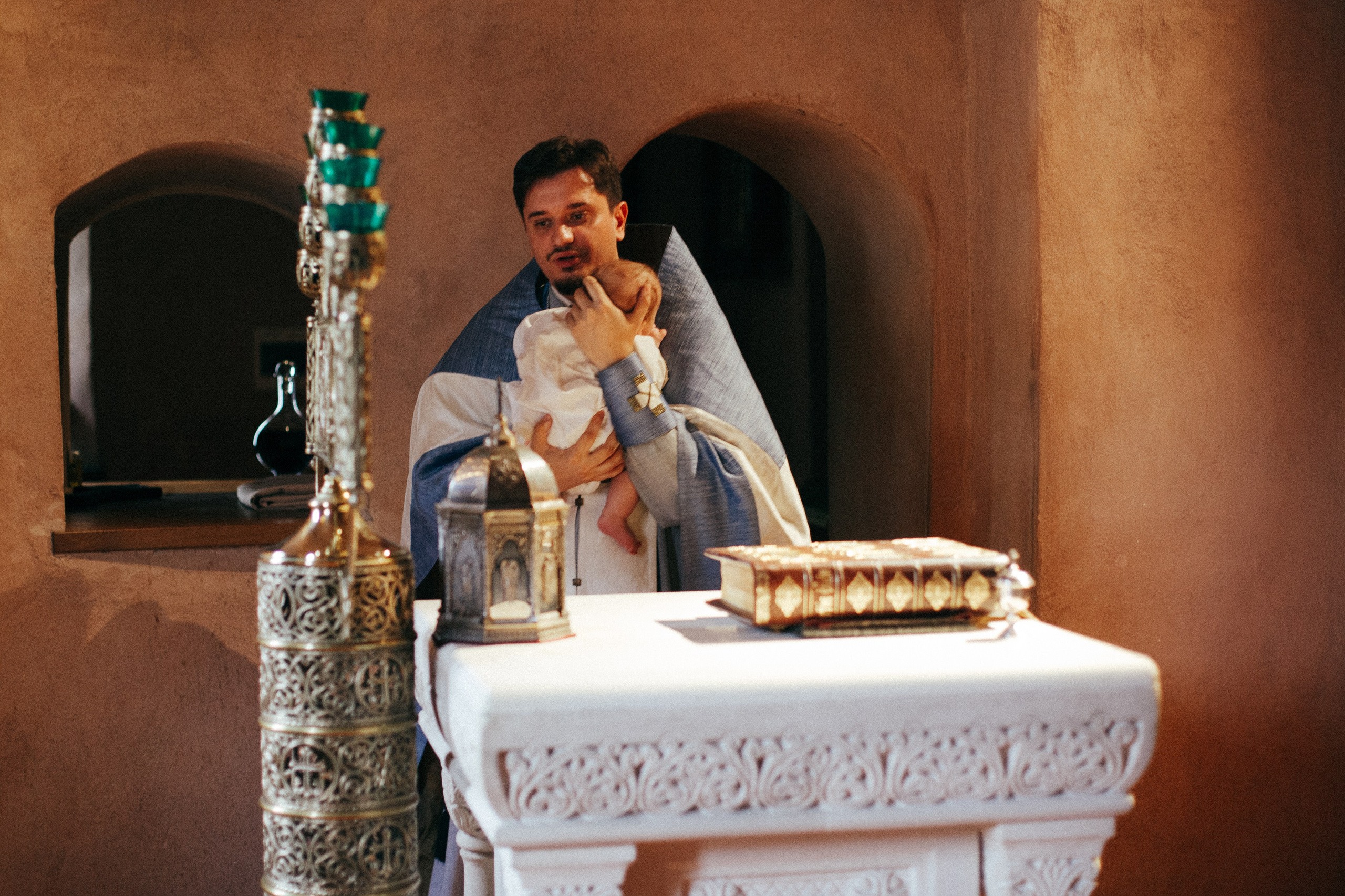 Крещение в храме Антипы, стиль «Kodachrome 64». Фотограф на крещение/венчание