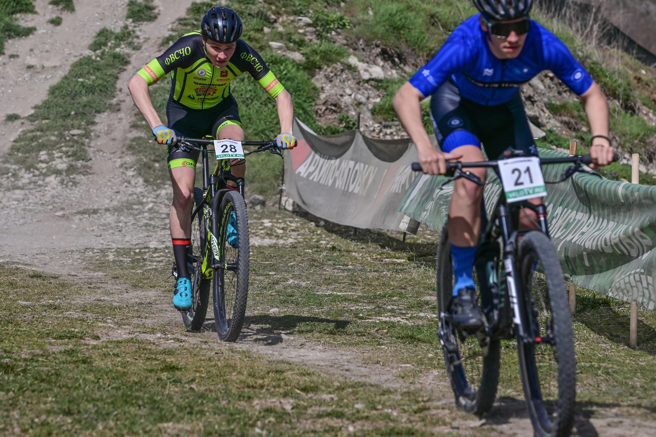 Маунтинбайк, кросс-кантри в Архипо-Осиповке 16 марта 2025. Спортивный фотограф, фотожурналист Павел Ларькин