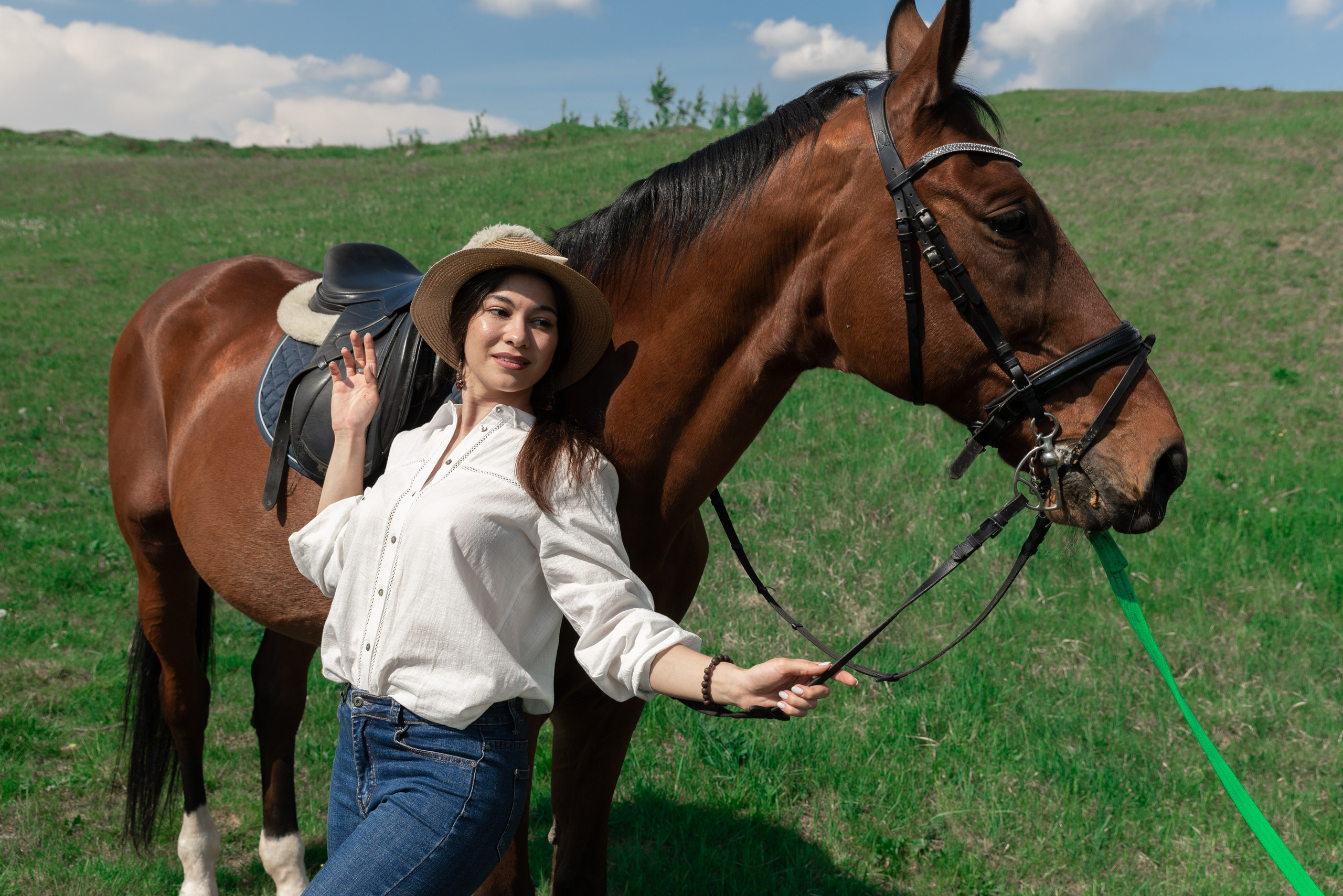 Кристина и конь Неон. Фотограф в Санкт-Петербурге Виктор Кудряшов
