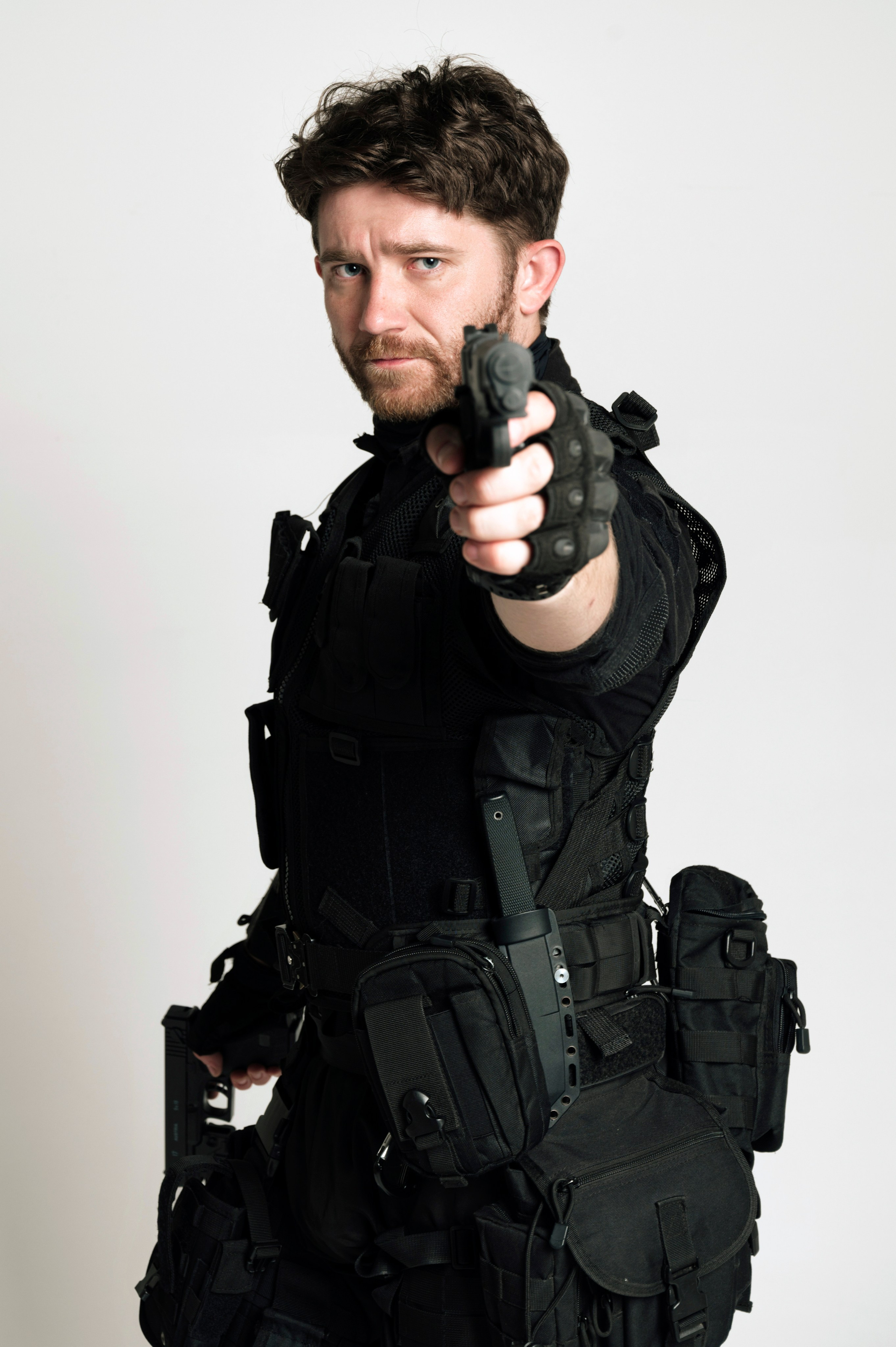 Студийная съемка для актёра и каскадера Александра Сагара. Портретный фотограф в Москве Ковалева Валентина