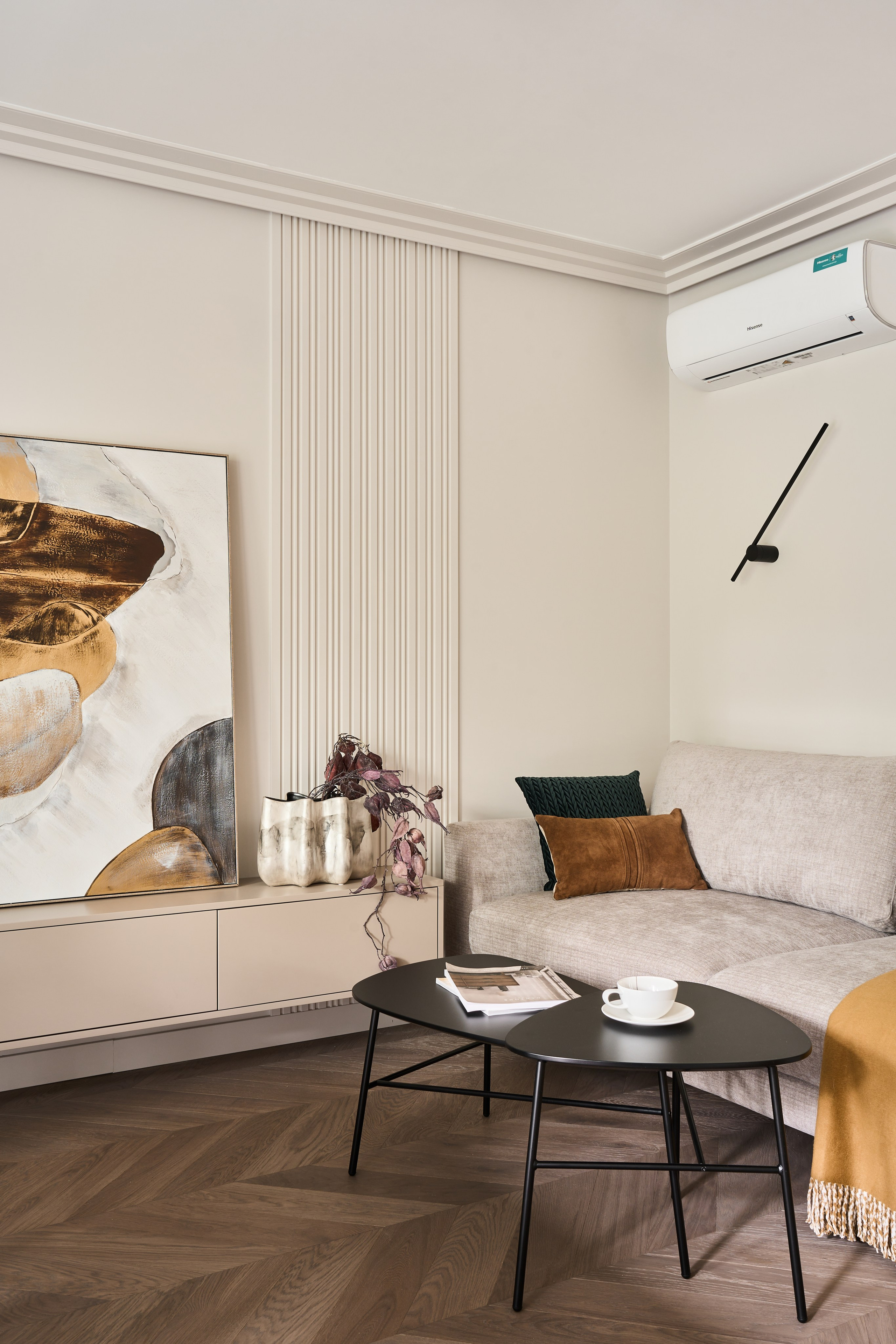 фотосъёмка интерьера квартиры в тёплых тонах дизайнер Анастасия Громова