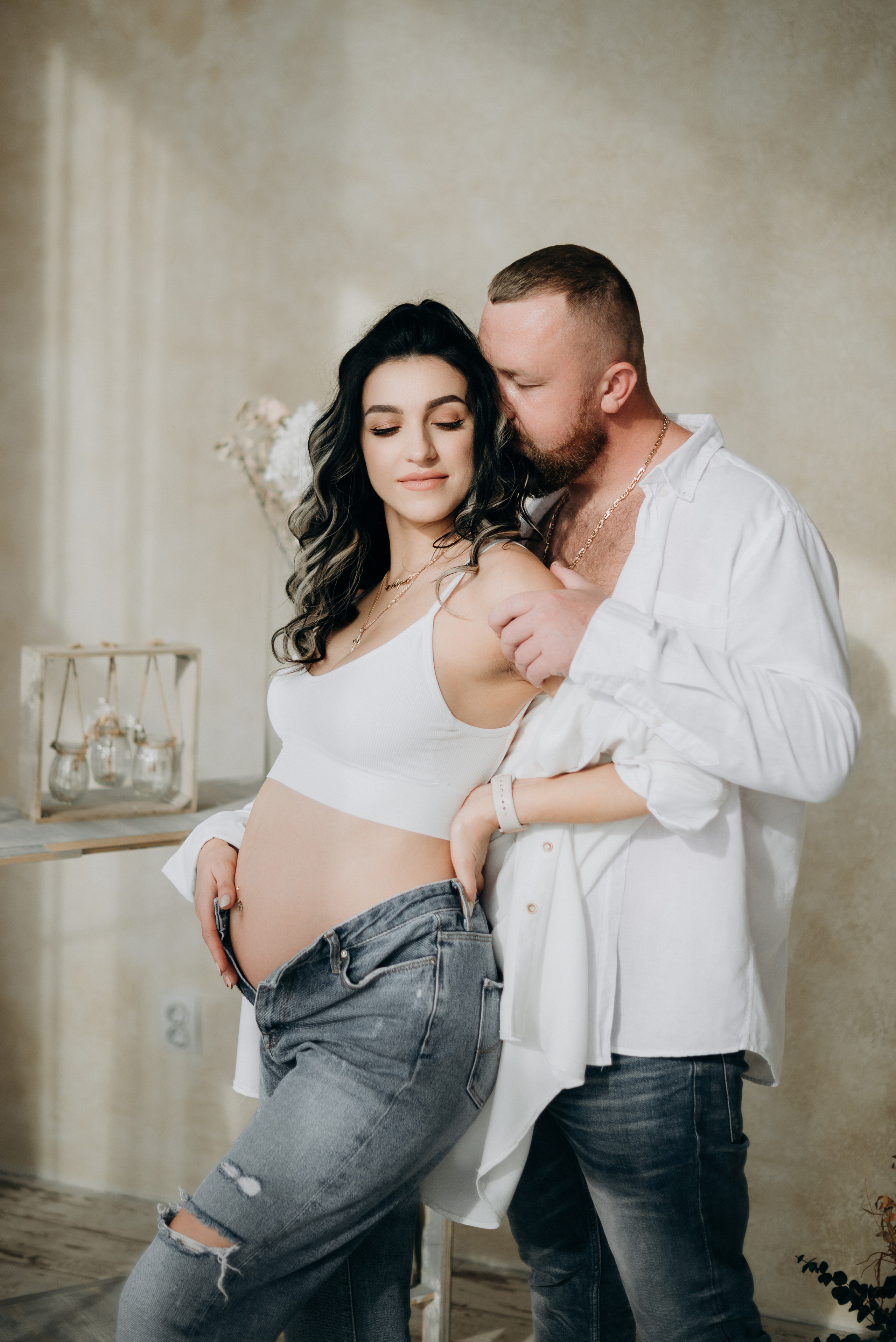 Маша и Саша в ожидании чуда, еще маленький животик. Свадебный и портретный фотограф в Липецке Юлия Свит