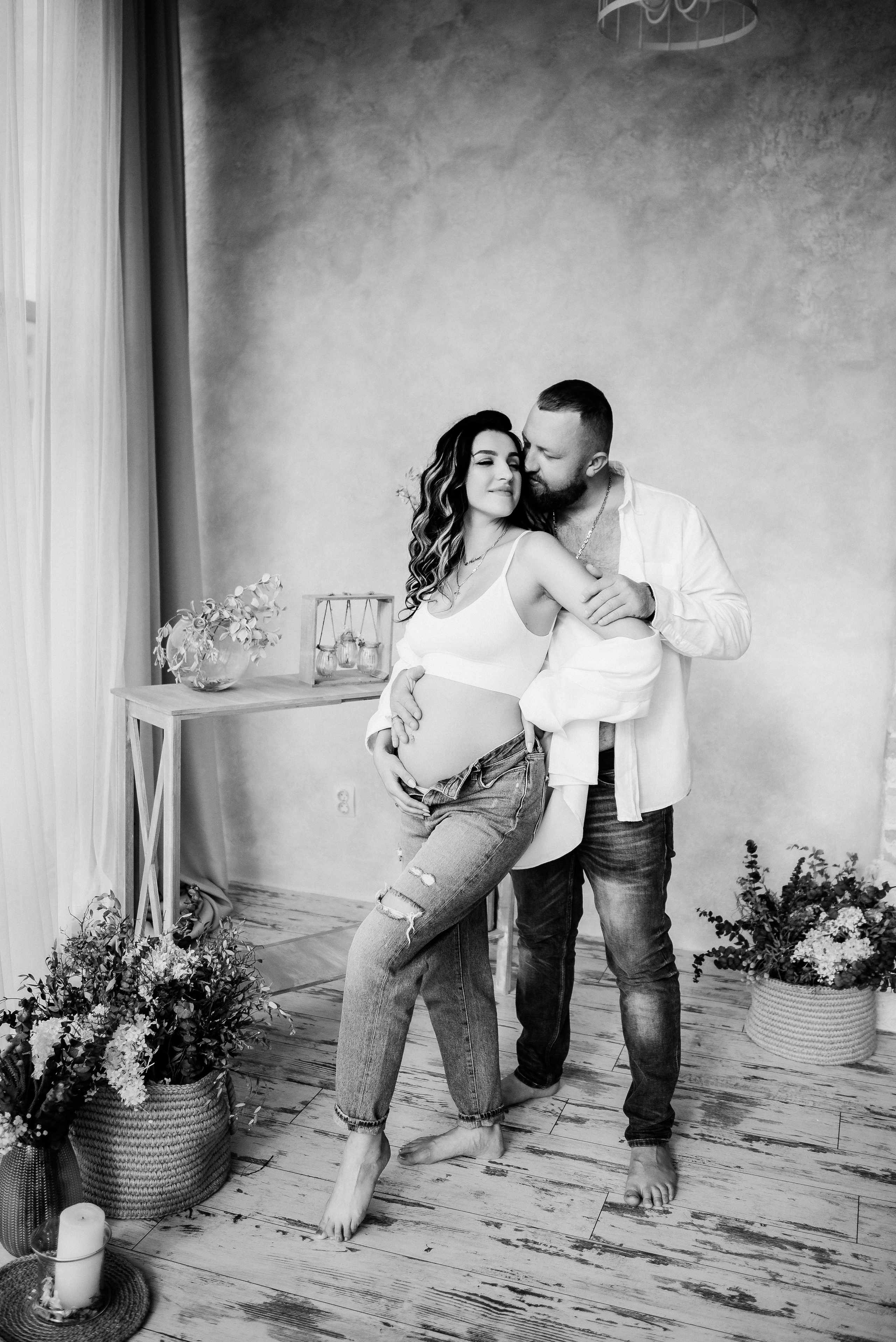 Маша и Саша в ожидании чуда, еще маленький животик. Свадебный и портретный фотограф в Липецке Юлия Свит