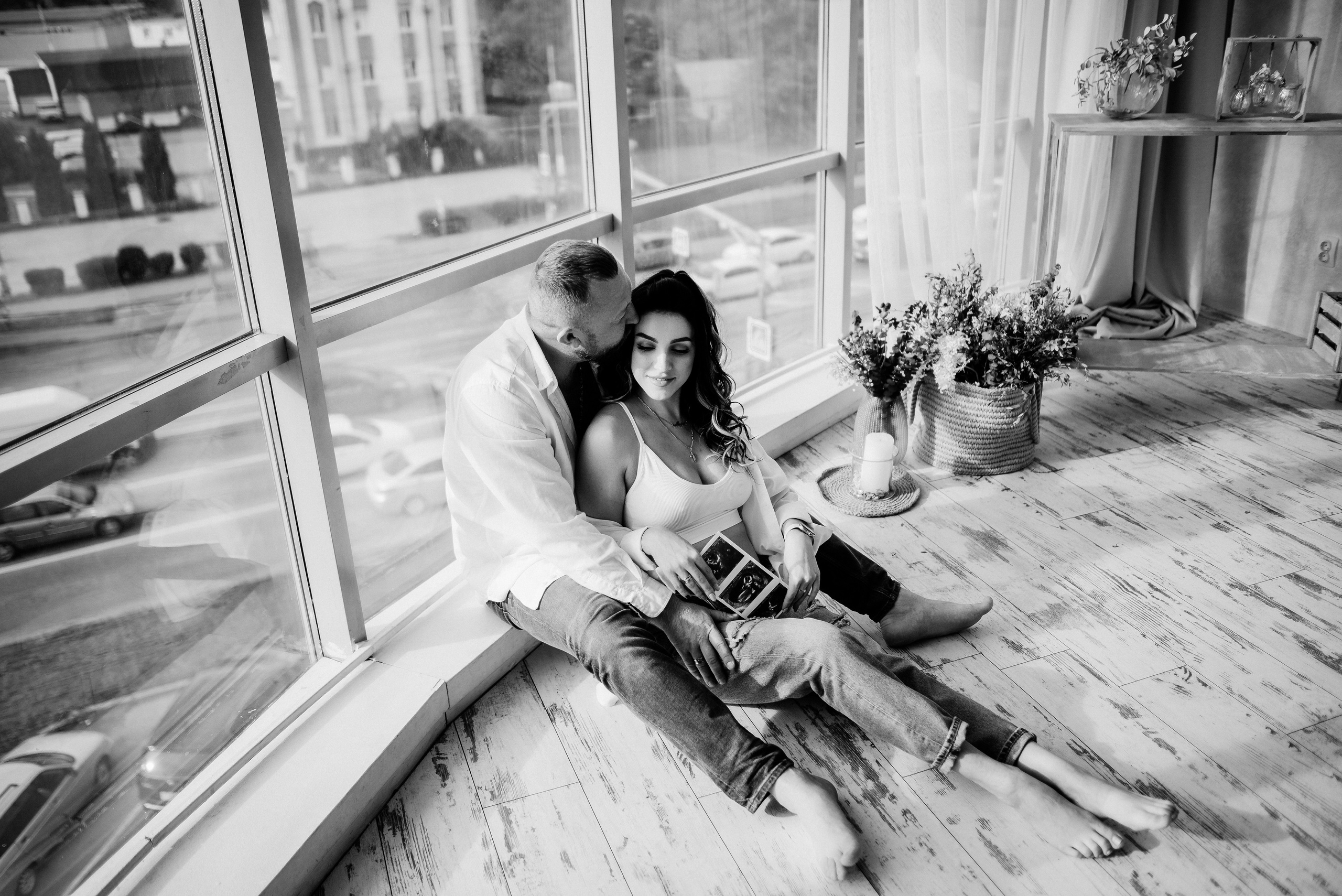 Маша и Саша в ожидании чуда, еще маленький животик. Свадебный и портретный фотограф в Липецке Юлия Свит