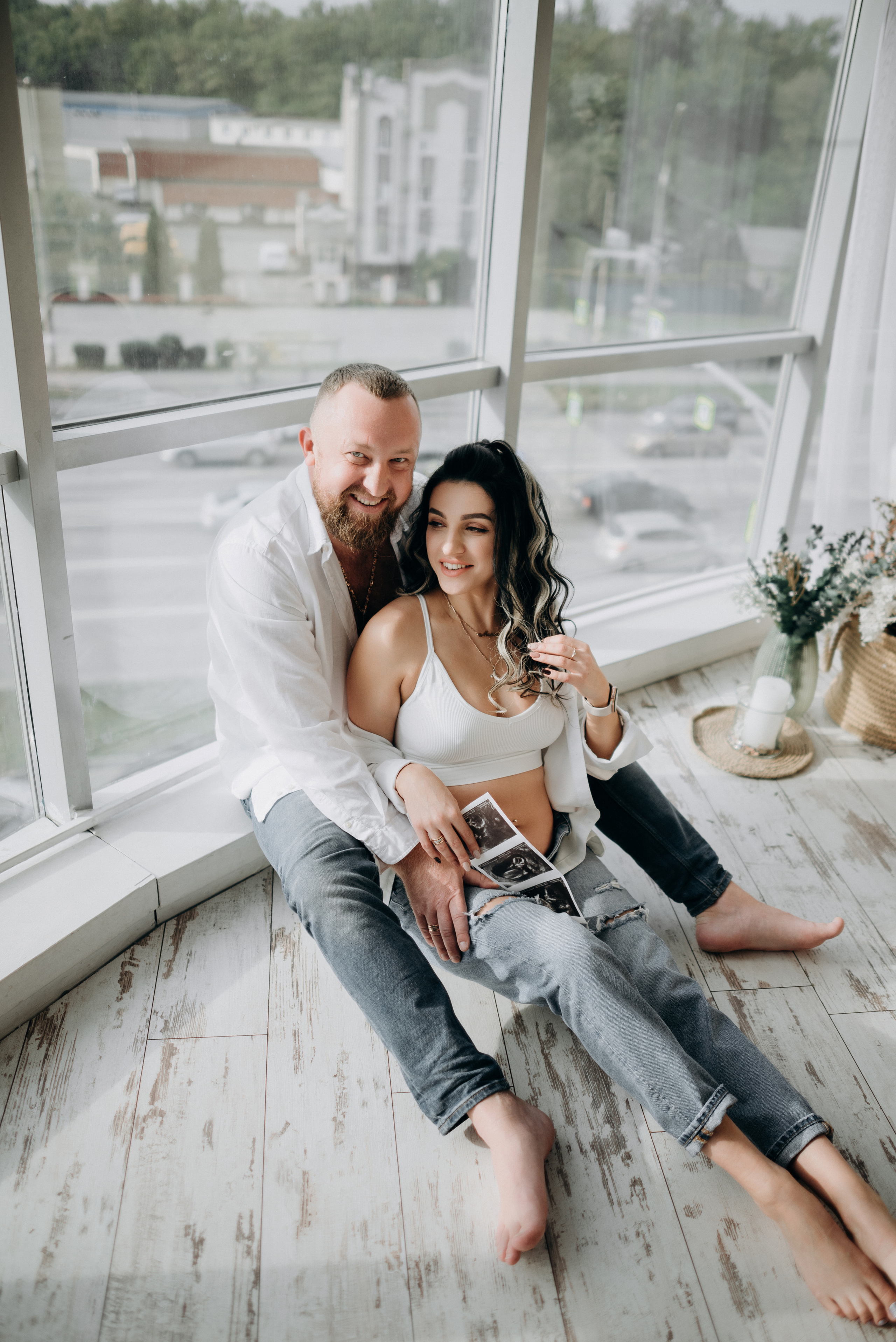 Маша и Саша в ожидании чуда, еще маленький животик. Свадебный и портретный фотограф в Липецке Юлия Свит