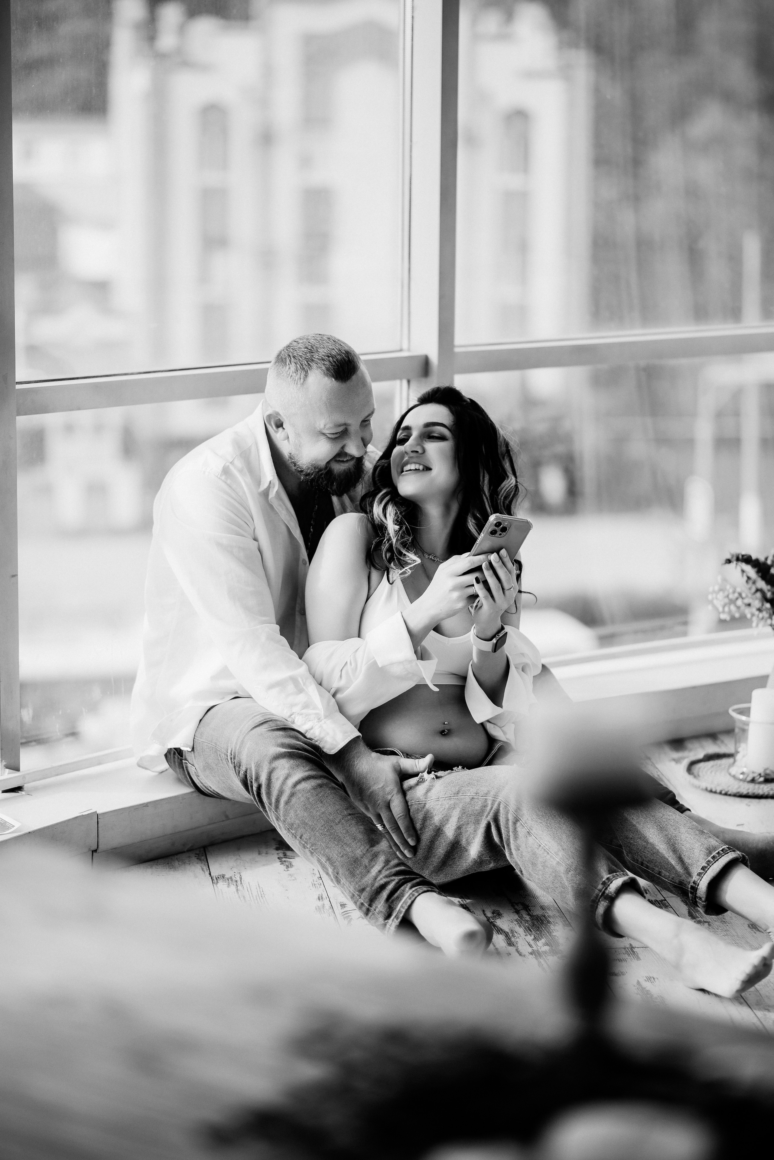 Маша и Саша в ожидании чуда, еще маленький животик. Свадебный и портретный фотограф в Липецке Юлия Свит