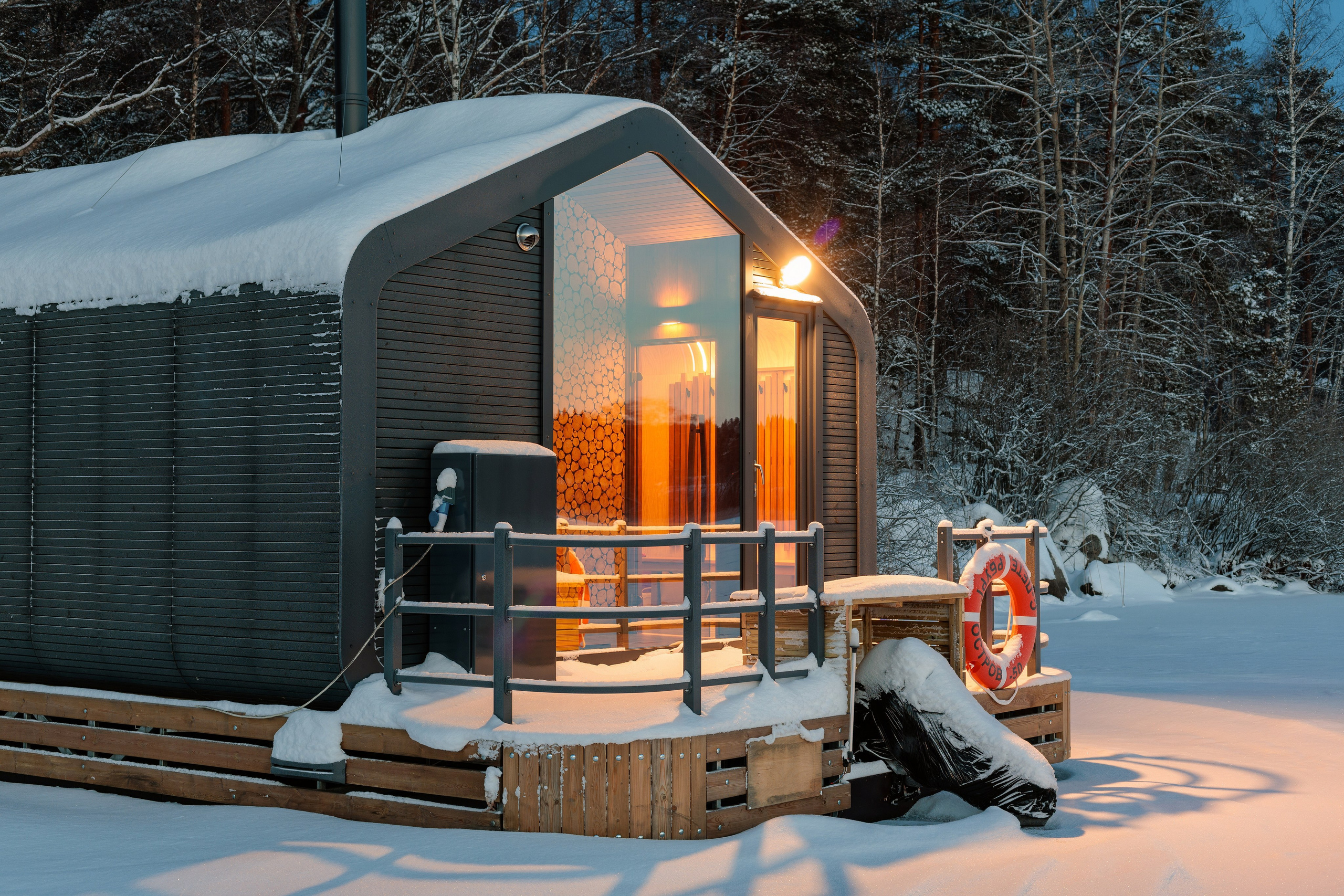 Баня на воде, Карелия