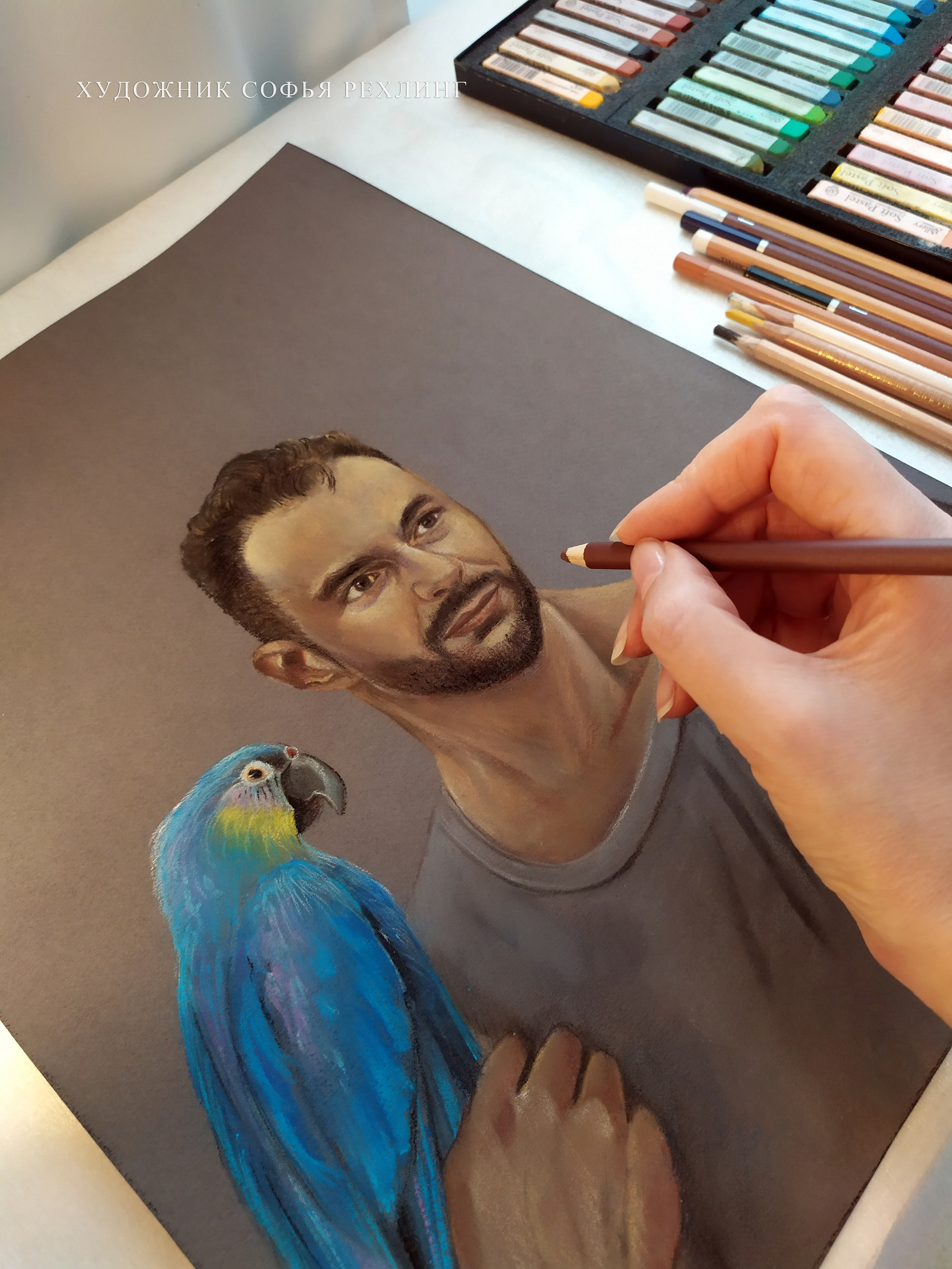 Мужской портрет на заказ