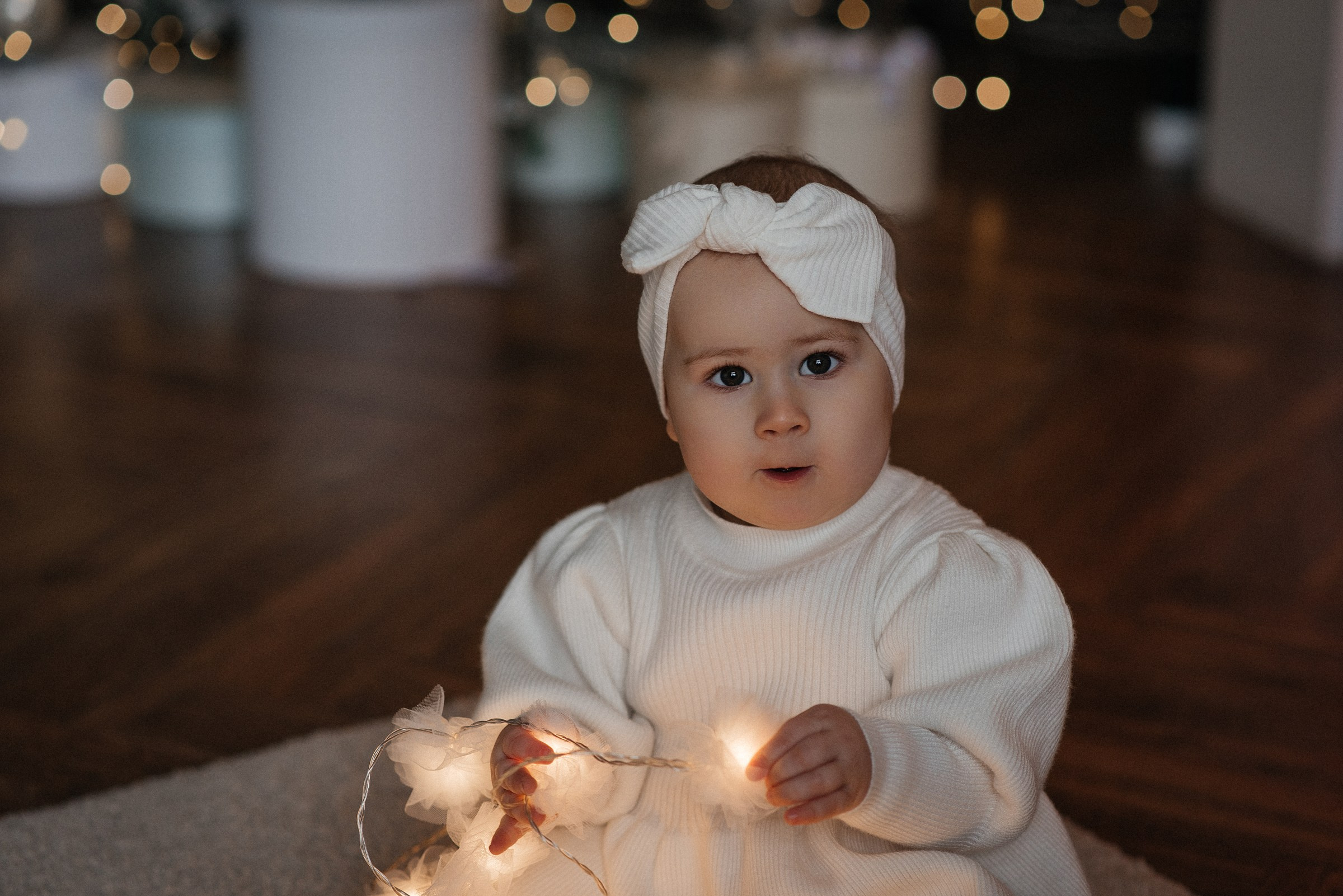 новогодняя семейная фотосессия в студии