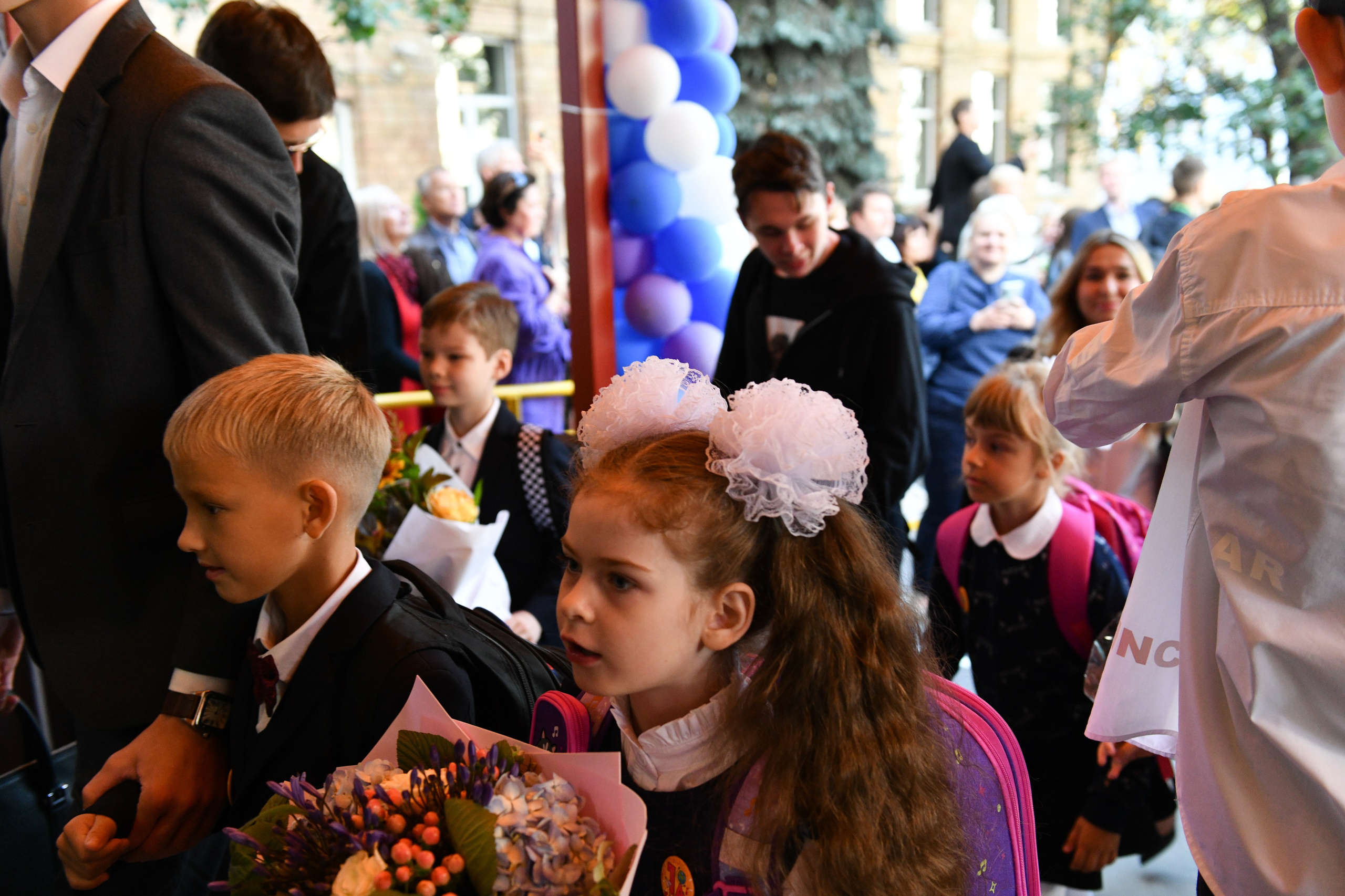 Линейка 1 класс. Свадебный и портретный фотограф в Москве Галина Борисова