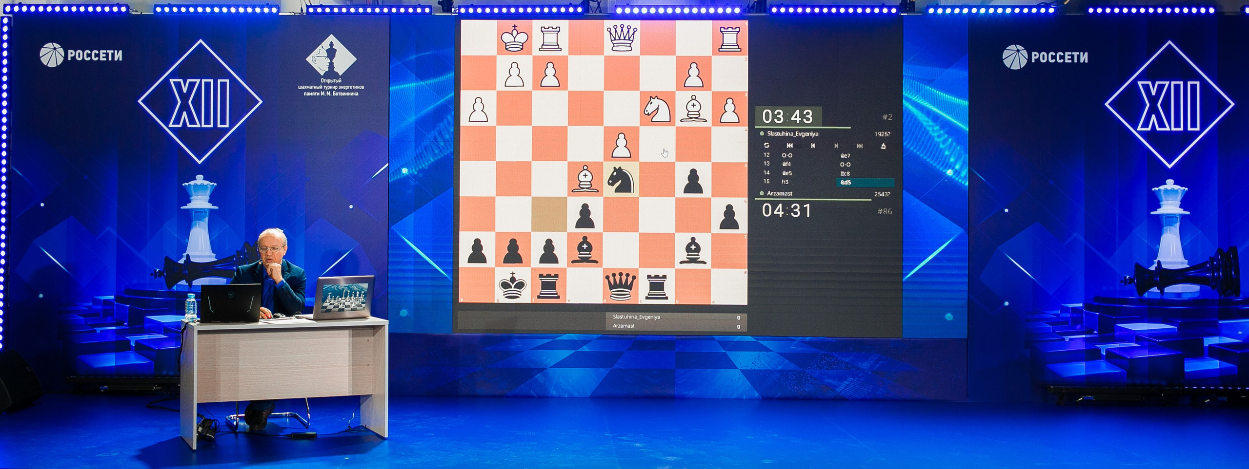 Шахматный турнир им. М. М. Ботвинника. Репортажный фотограф Борис Геер