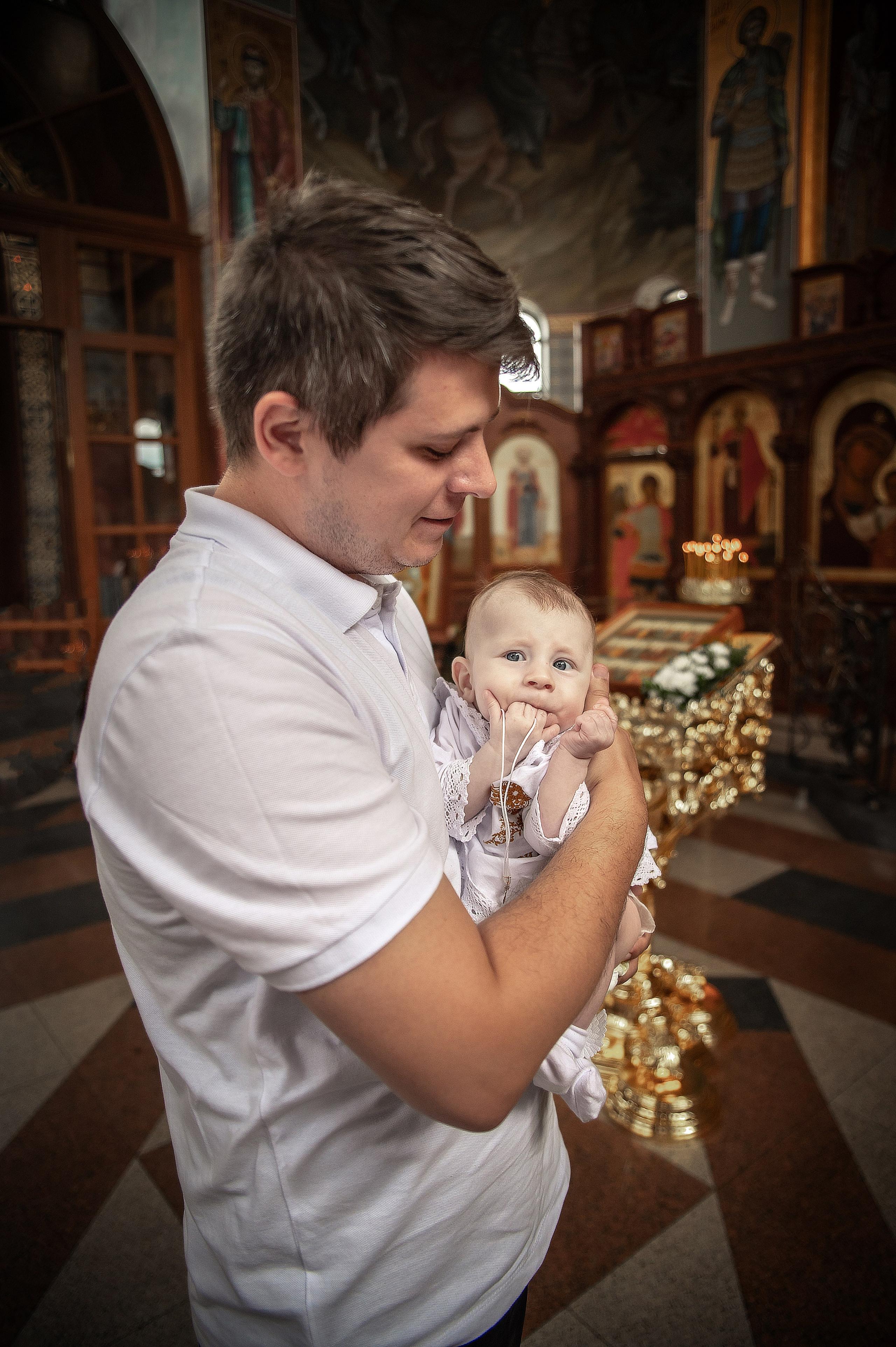 Таинство Крещения Романа, Храм Всех Святых Волгоград Мамаев Курган. Церковный, семейный и репортажный фотограф Волгоград, Волжский